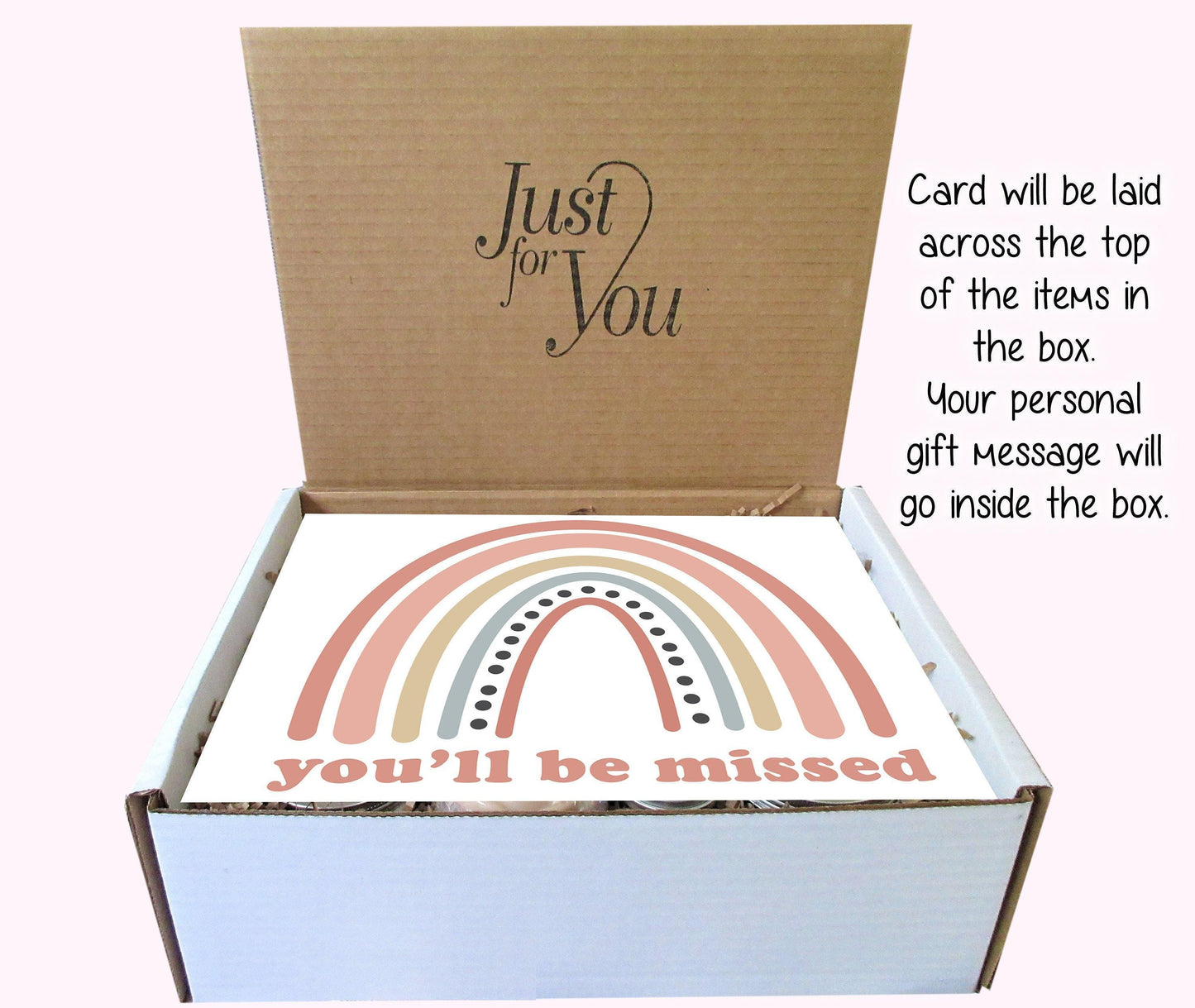 Going Away Gift | You Will Be Missed | Self Care Gift Box | Spa Gift Box | College Care Package | Retirement, Moving, New Job, Relocation