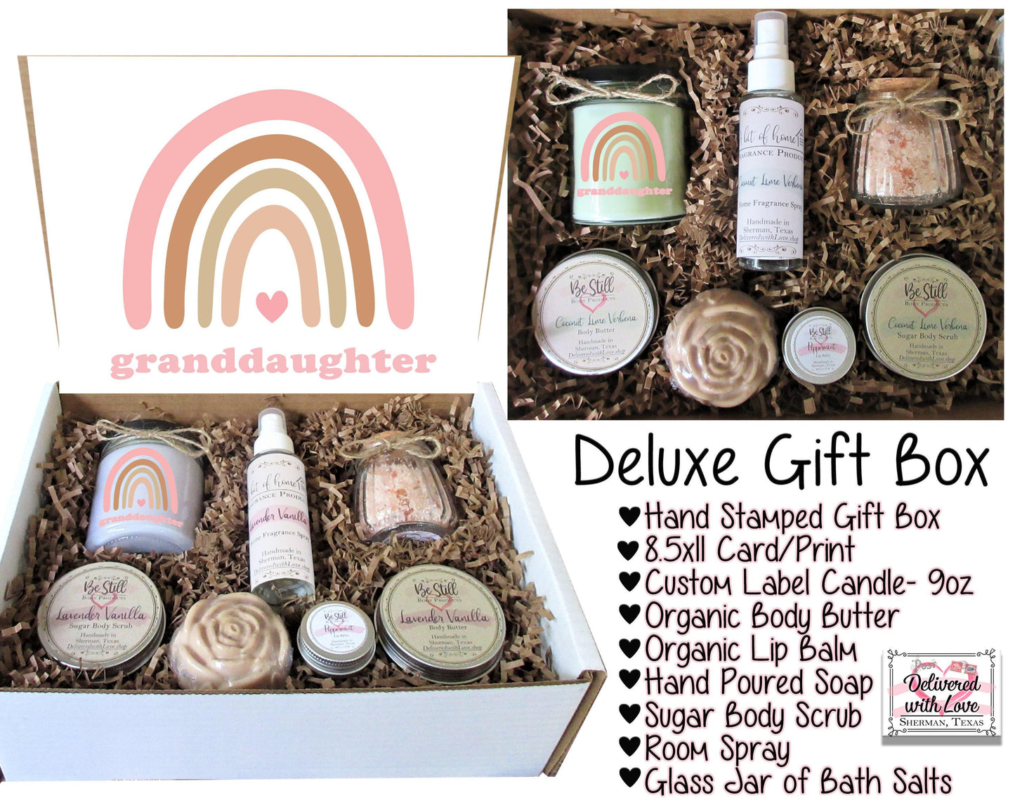 Granddaughter Gift | Birthday Gift Box | Congrats Gift | Graduation Gift Box | College Care Package | Self Care Gift Box | Spa Gift Box