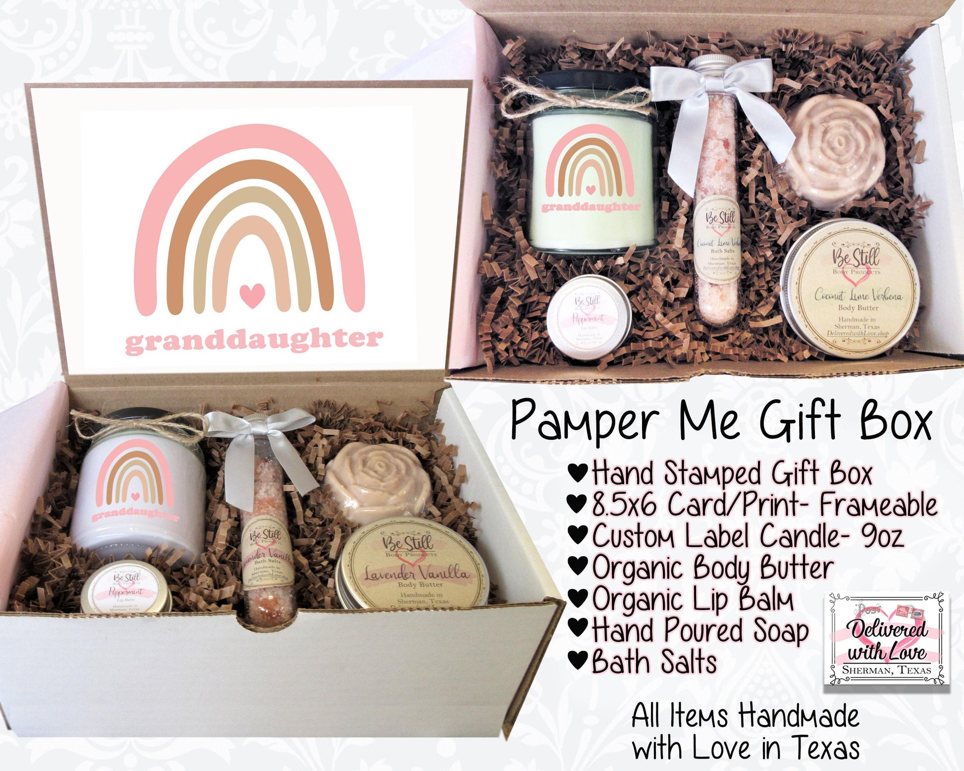 Granddaughter Gift | Birthday Gift Box | Congrats Gift | Graduation Gift Box | College Care Package | Self Care Gift Box | Spa Gift Box