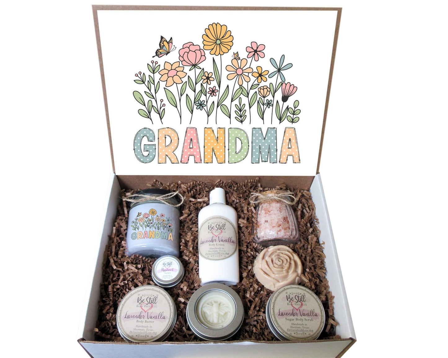 Grandma Spa Gift Box | Mother's Day Gift | Care Package for Her | Grandma Gift | Spa Gift Set | Handmade Products