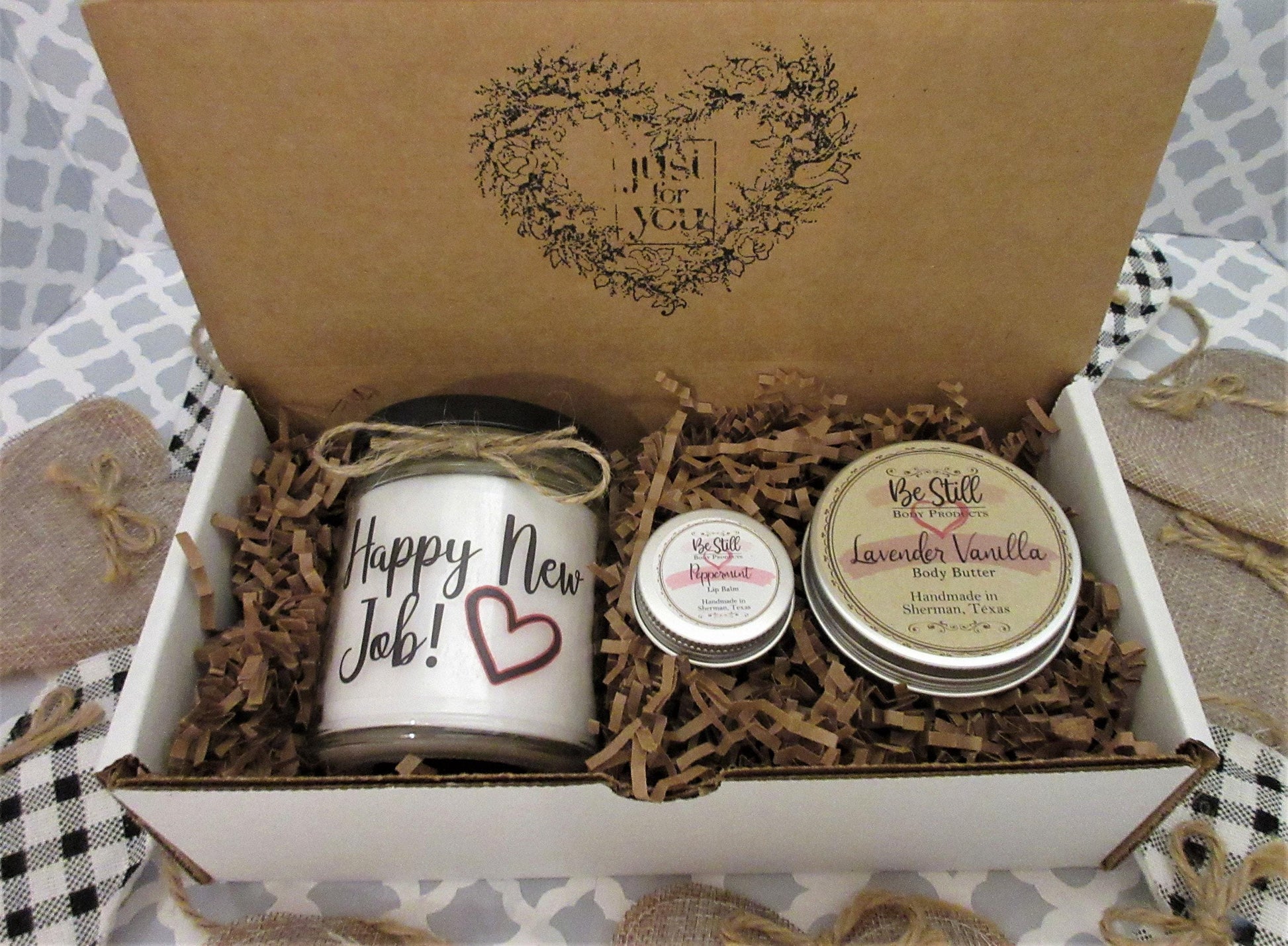 HAPPY NEW JOB Gift | Self Care Gift Box | Congrats Gift Box | Congratulations on New Job