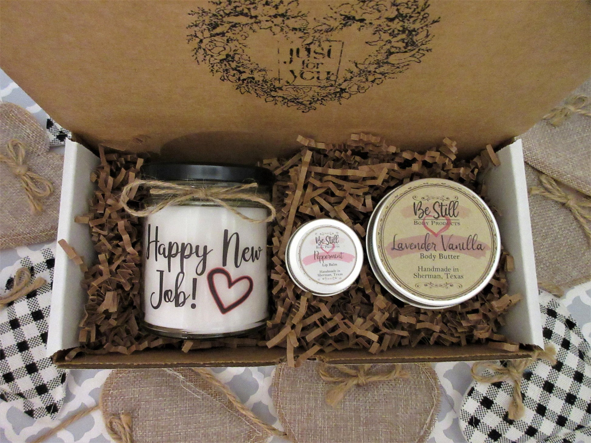 HAPPY NEW JOB Gift | Self Care Gift Box | Congrats Gift Box | Congratulations on New Job
