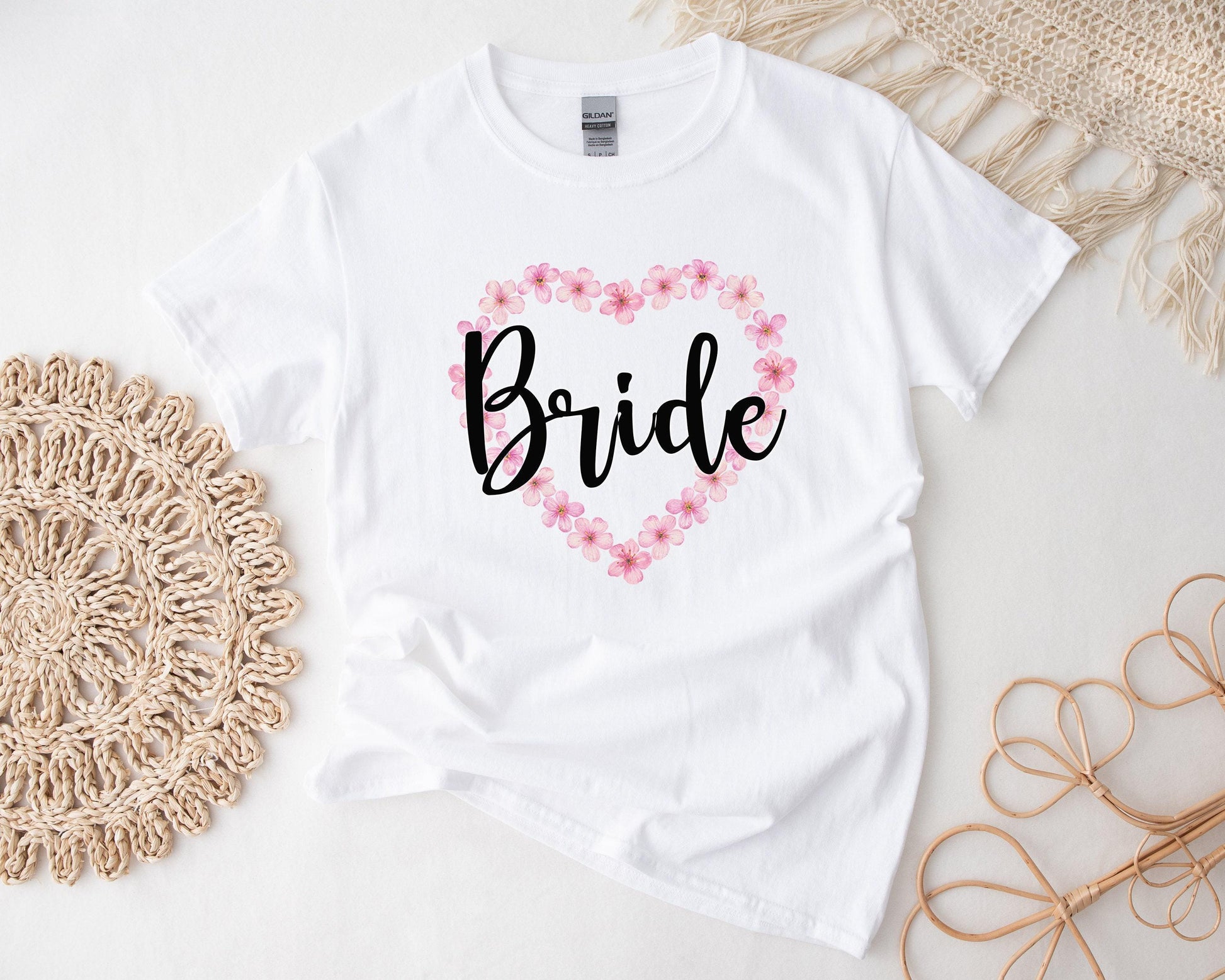 Handmade Bride Gift Box - T-Shirt Spa Items Candle Tumbler - Care Package for Her