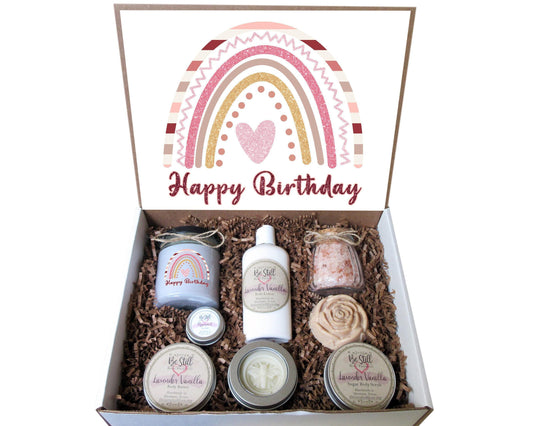 Happy Birthday Spa Gift Box, Friend Birthday Gift, Daughter Birthday Gift, Spa Birthday Gift, Sister Birthday Gift, Care Package for Her