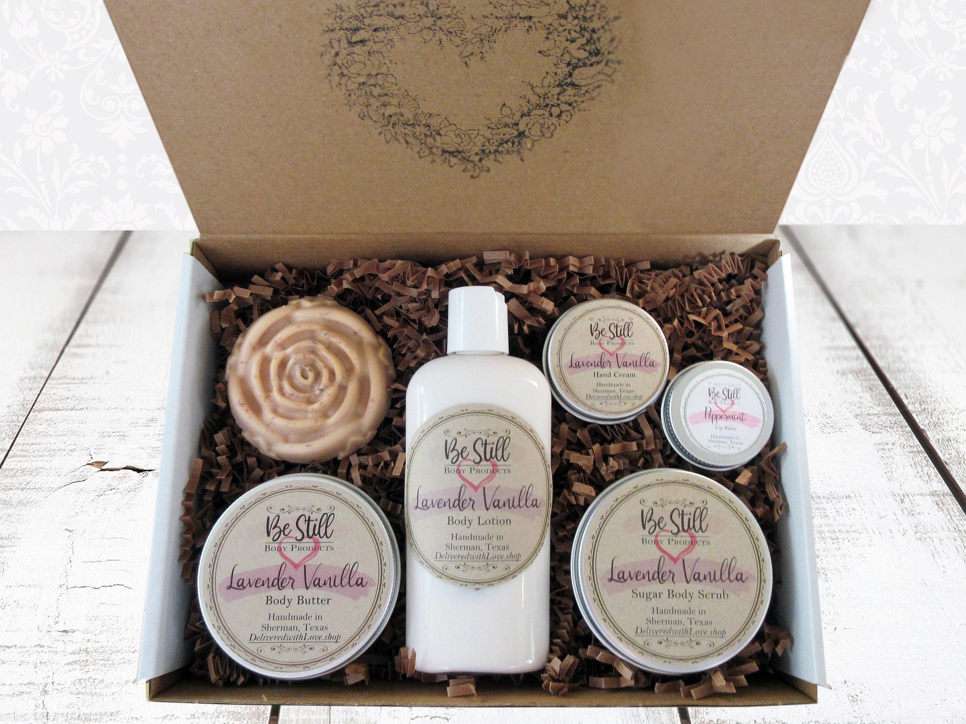 Hydration Box | Spa Gift Box | Natural Lotion | Shea Body Butter | Organic Hand Cream | Natural Lip Balm | Natural Moisturizers