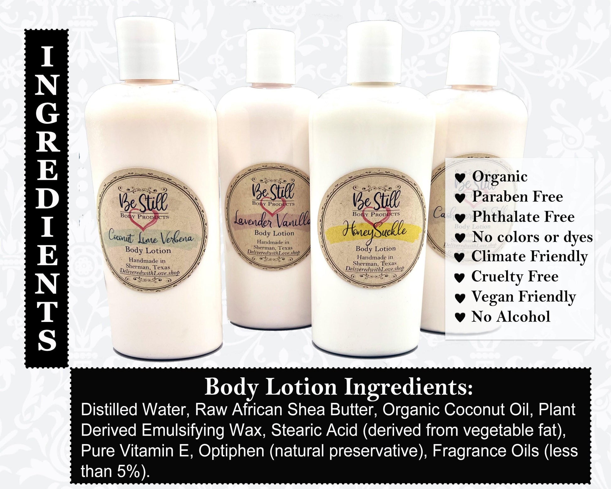 Hydration Box | Spa Gift Box | Natural Lotion | Shea Body Butter | Organic Hand Cream | Natural Lip Balm | Natural Moisturizers