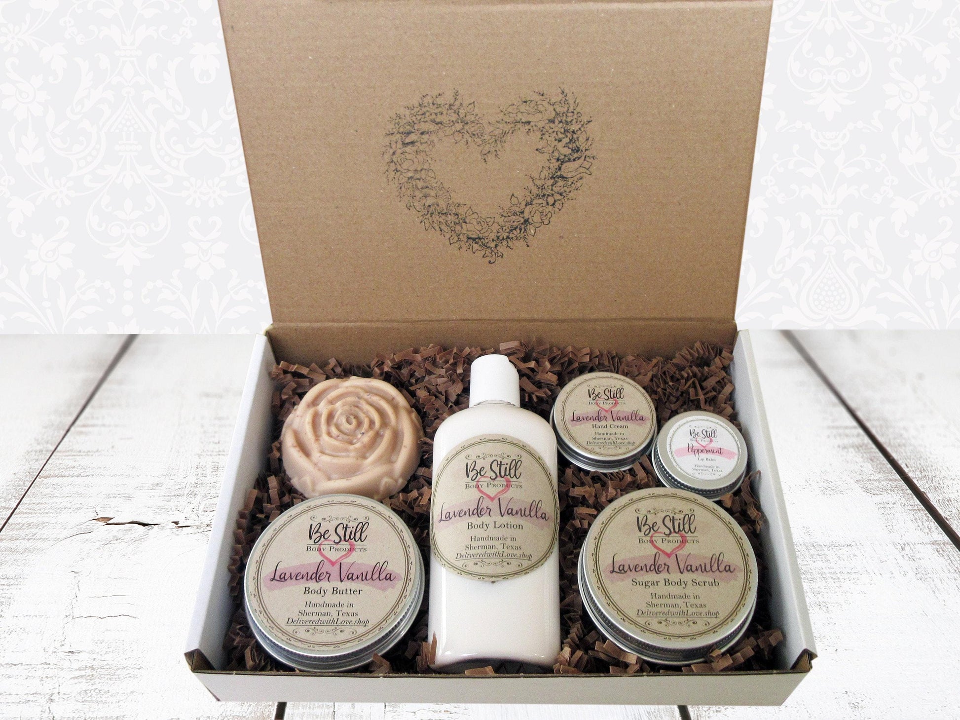 Hydration Box | Spa Gift Box | Natural Lotion | Shea Body Butter | Organic Hand Cream | Natural Lip Balm | Natural Moisturizers