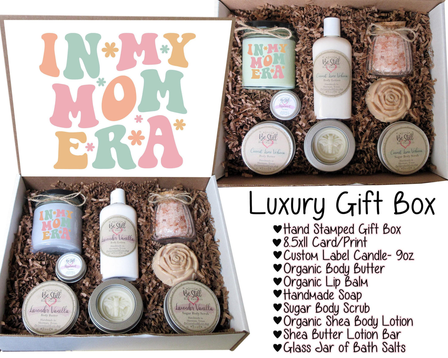In My Mom Era | Care Package for Her | Self Care Gift Box | Gift for Mom | Spa Gift Box | Custom Gift Box | Gift for New Mom | Spa Items