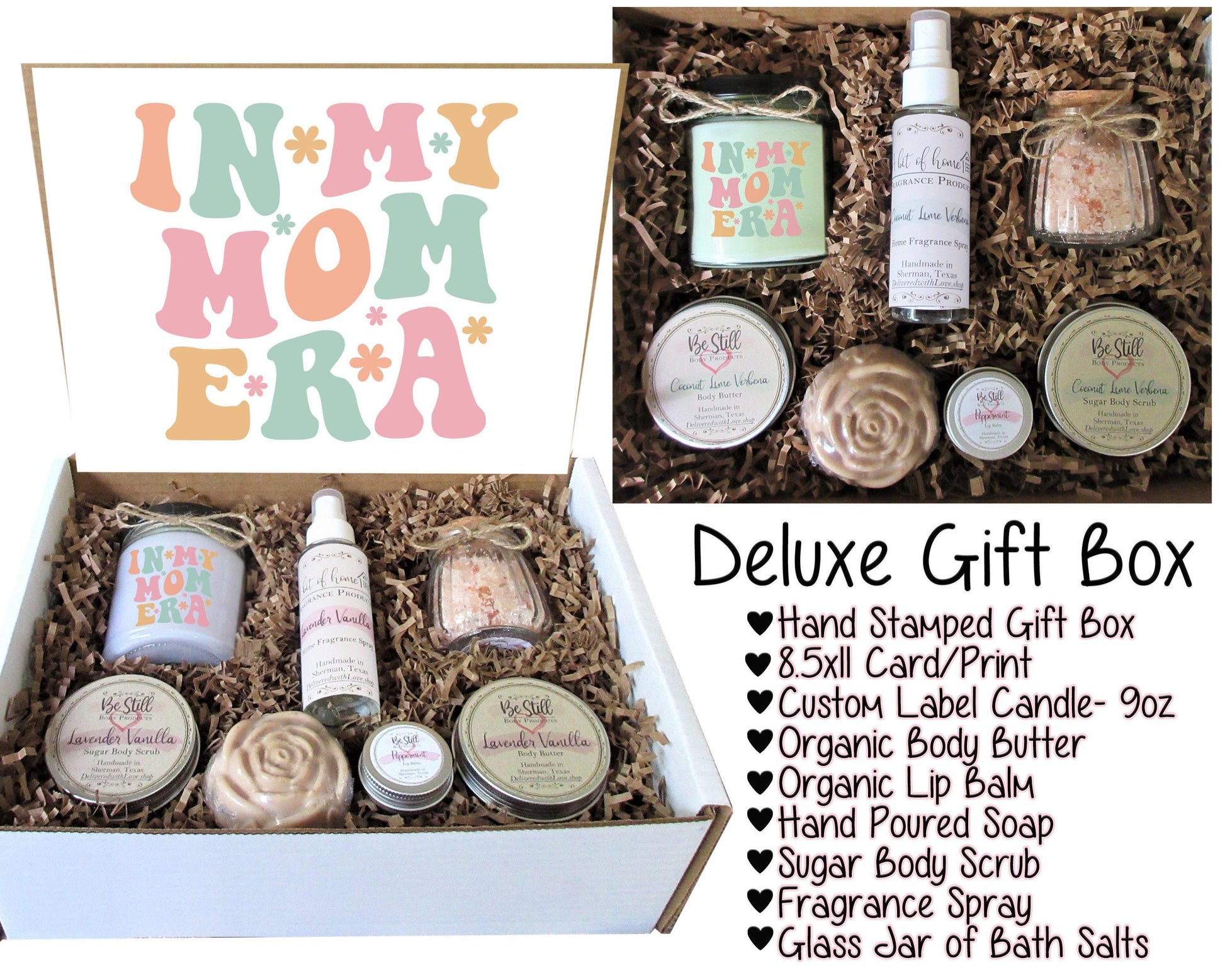 In My Mom Era | Care Package for Her | Self Care Gift Box | Gift for Mom | Spa Gift Box | Custom Gift Box | Gift for New Mom | Spa Items