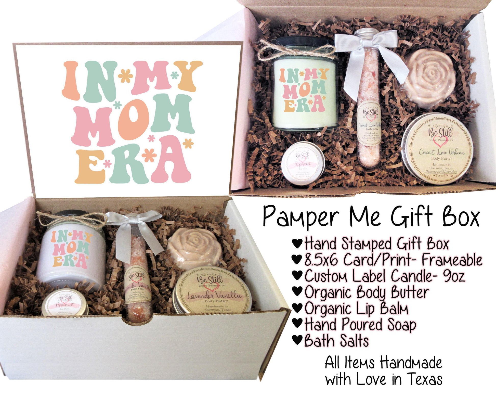 In My Mom Era | Care Package for Her | Self Care Gift Box | Gift for Mom | Spa Gift Box | Custom Gift Box | Gift for New Mom | Spa Items
