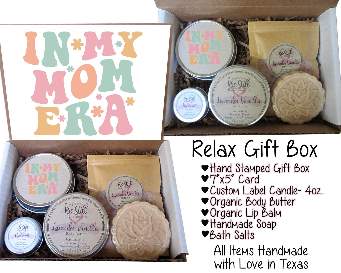 In My Mom Era | Care Package for Her | Self Care Gift Box | Gift for Mom | Spa Gift Box | Custom Gift Box | Gift for New Mom | Spa Items