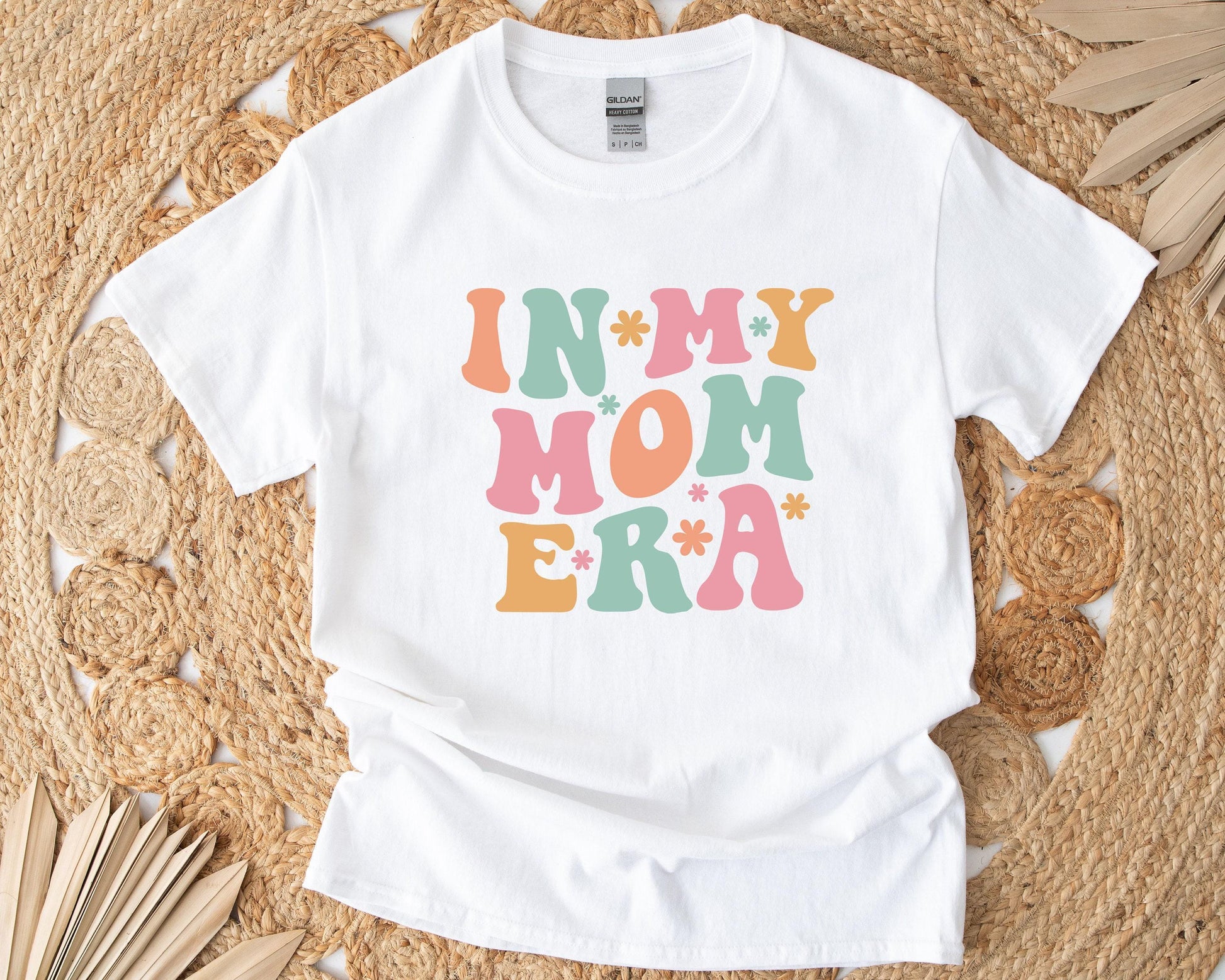 In My Mom Era Gift Box- Custom Candle, T-Shirt, Glass Can and Handmade Spa Items, In My Era Gift