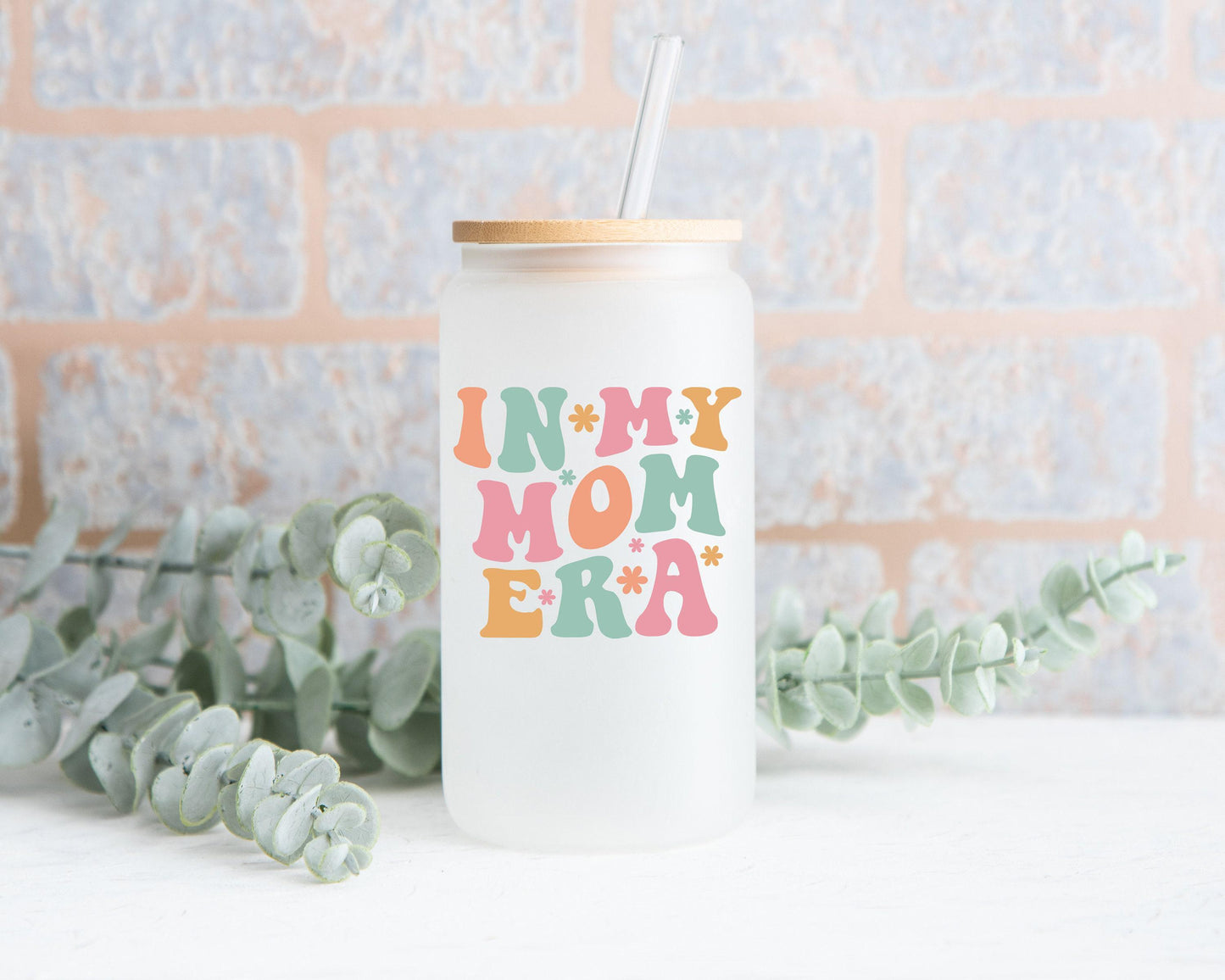 In My Mom Era Gift Box- Custom Candle, T-Shirt, Glass Can and Handmade Spa Items, In My Era Gift