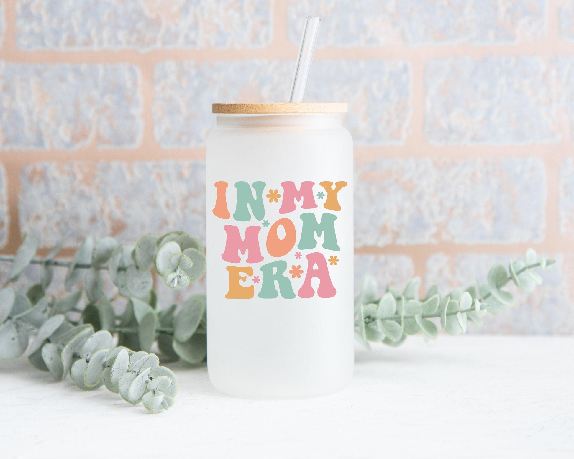 In My Mom Era Gift Box- Custom Candle, T-Shirt, Glass Can and Handmade Spa Items, In My Era Gift
