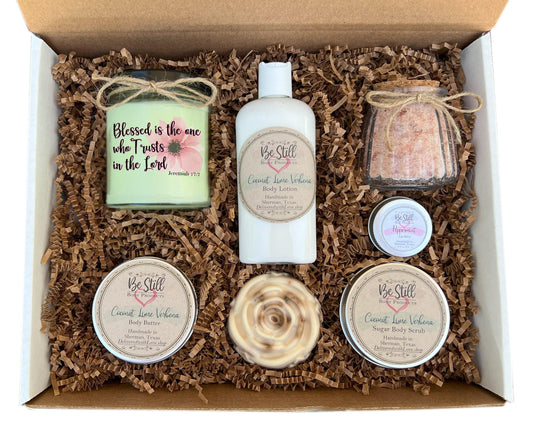 Jeremiah 17:7 Spa Box | Blessed is the One Who Trusts in the Lord | For You or a Gift | Christian Gift Box | Handmade, Natural Products