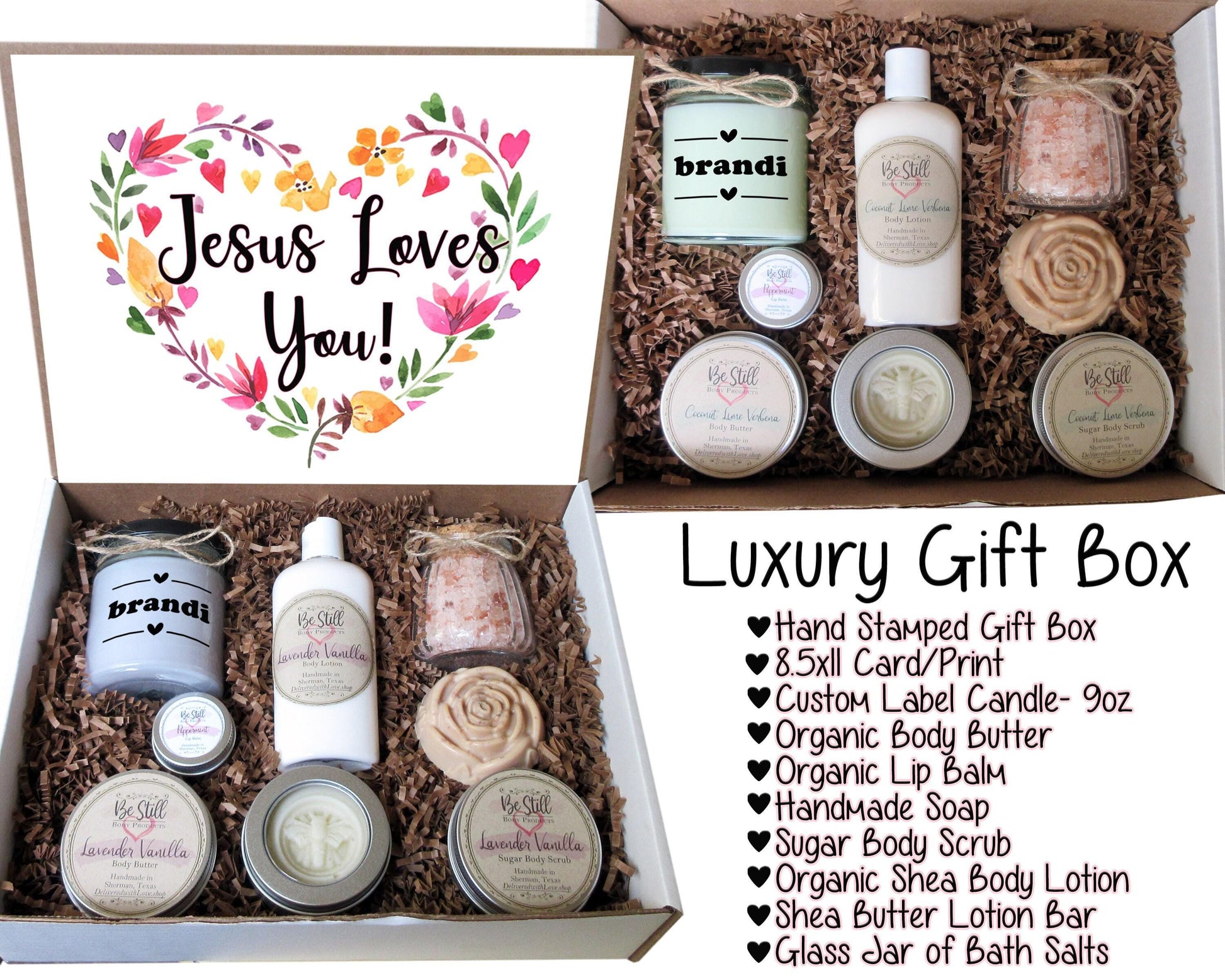 Jesus Loves You | Christian Gift Box | Self Care Gift Box | Personalized Gift Box | Christian Gifts | Encouragement | Christian Gift for Her