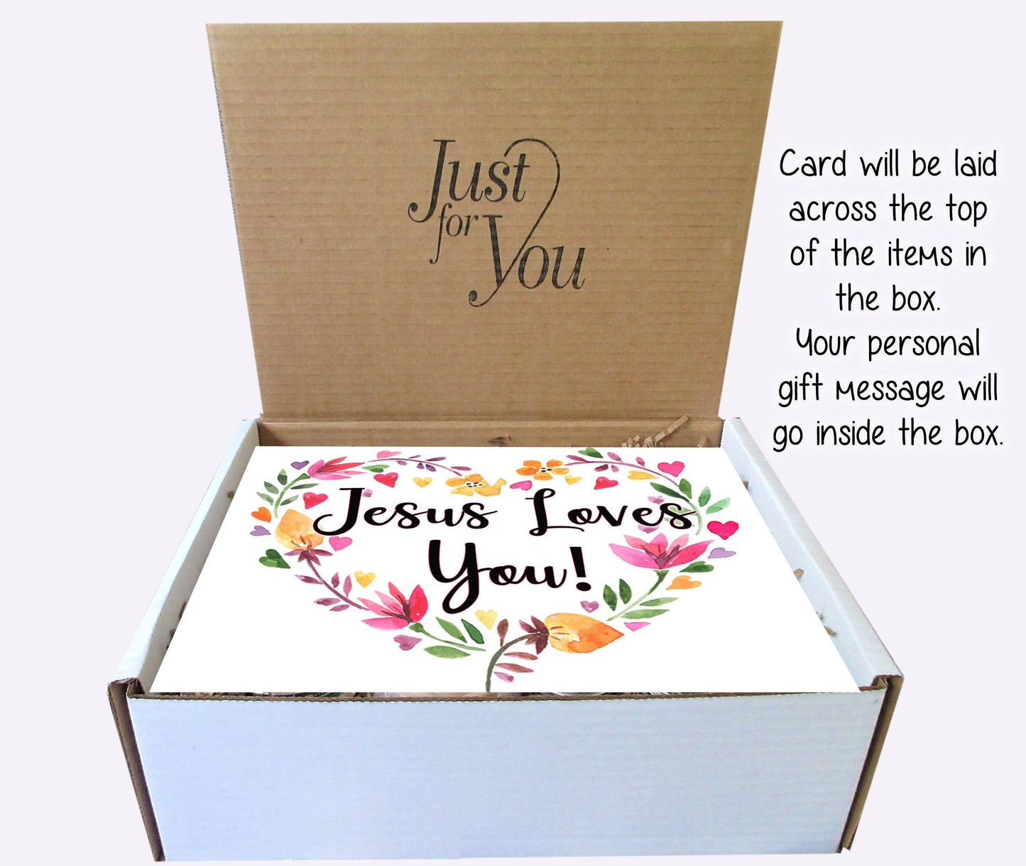 Jesus Loves You | Christian Gift Box | Self Care Gift Box | Personalized Gift Box | Christian Gifts | Encouragement | Christian Gift for Her