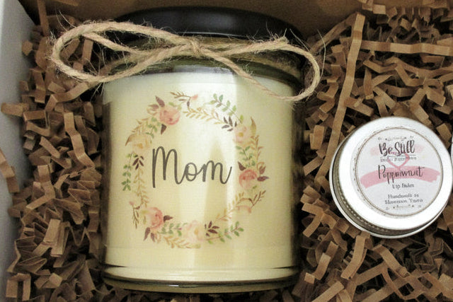 MOTHER CANDLE GIFT | Handmade Mom Candle | Self Care Gift Box | Made in Texas | Birthday, Miss You, Love You, Thinking of You, Just Because