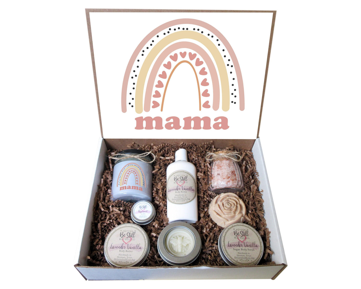 Mama Boho Gift Box | Self Care Gift Box | Postpartum Care Package | Personalized Gift for Her | Gift for Mom, New Mom, Friend