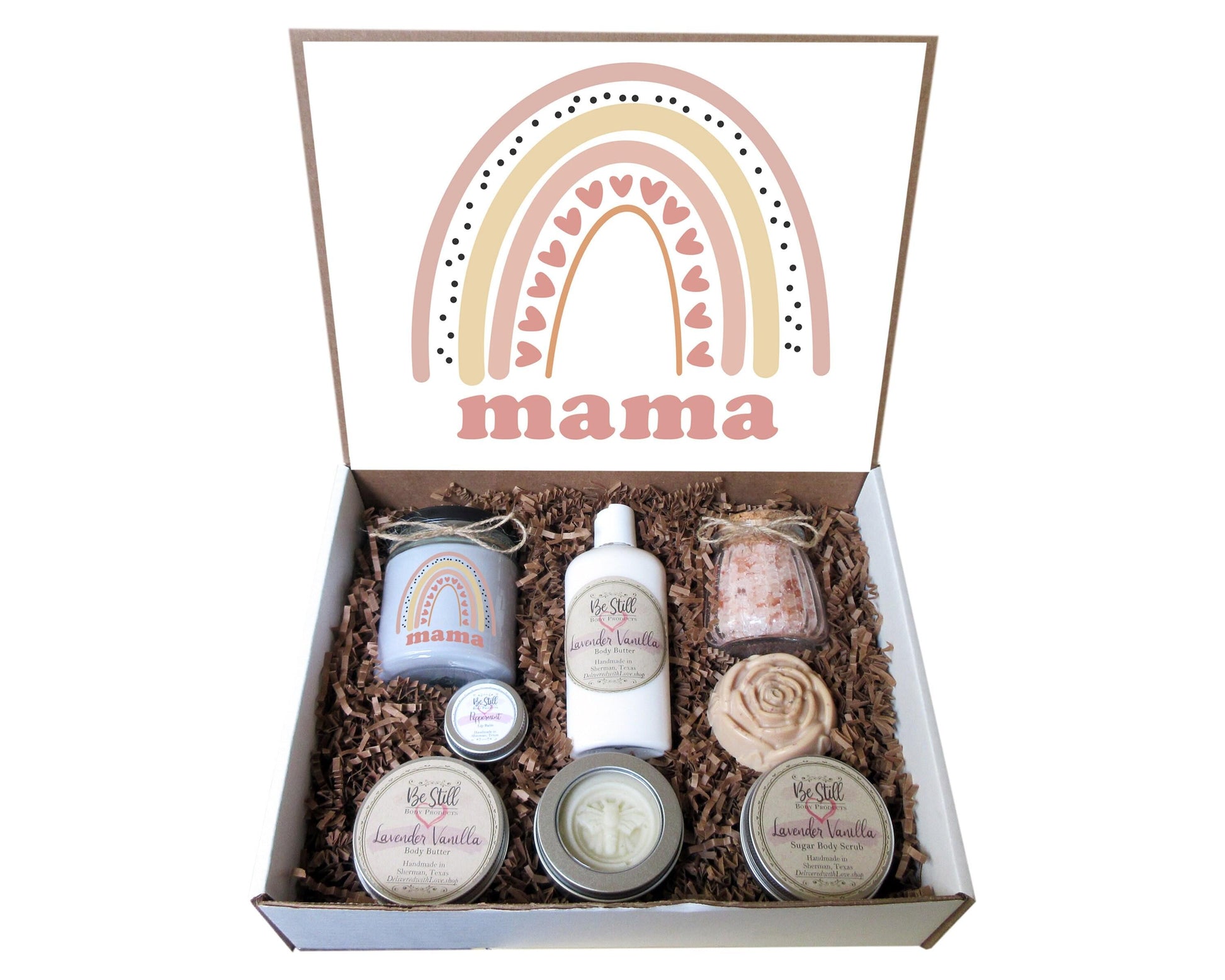 Mama Boho Gift Box | Self Care Gift Box | Postpartum Care Package | Personalized Gift for Her | Gift for Mom, New Mom, Friend