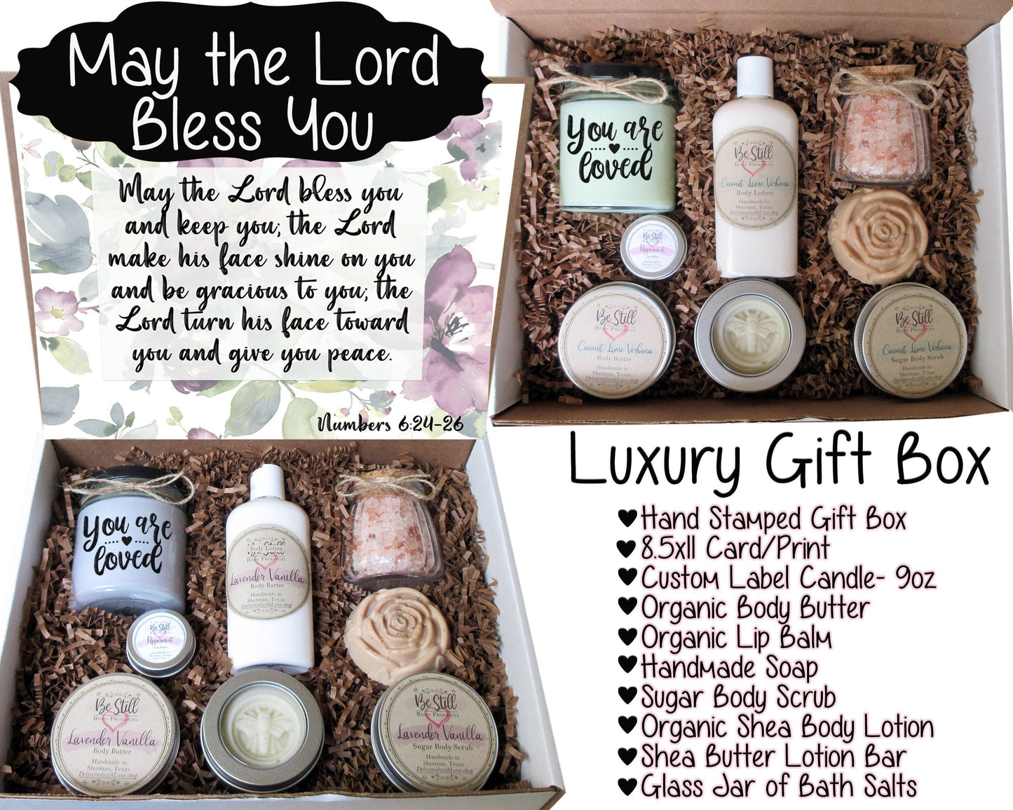May the Lord Bless You | Numbers 6:24-26 | Christian Gift Box | Self Care Gift Box | Christian Gifts | Personalized Gift Box