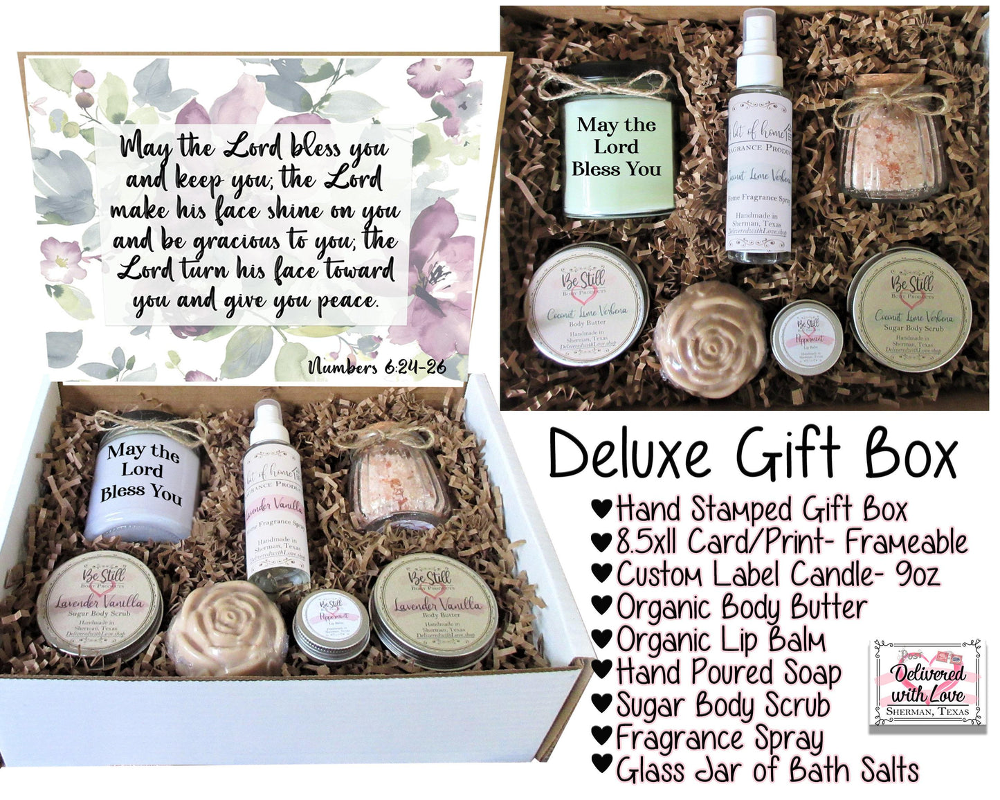 May the Lord Bless You | Numbers 6:24-26 | Christian Gift Box | Self Care Gift Box | Christian Gifts | Personalized Gift Box
