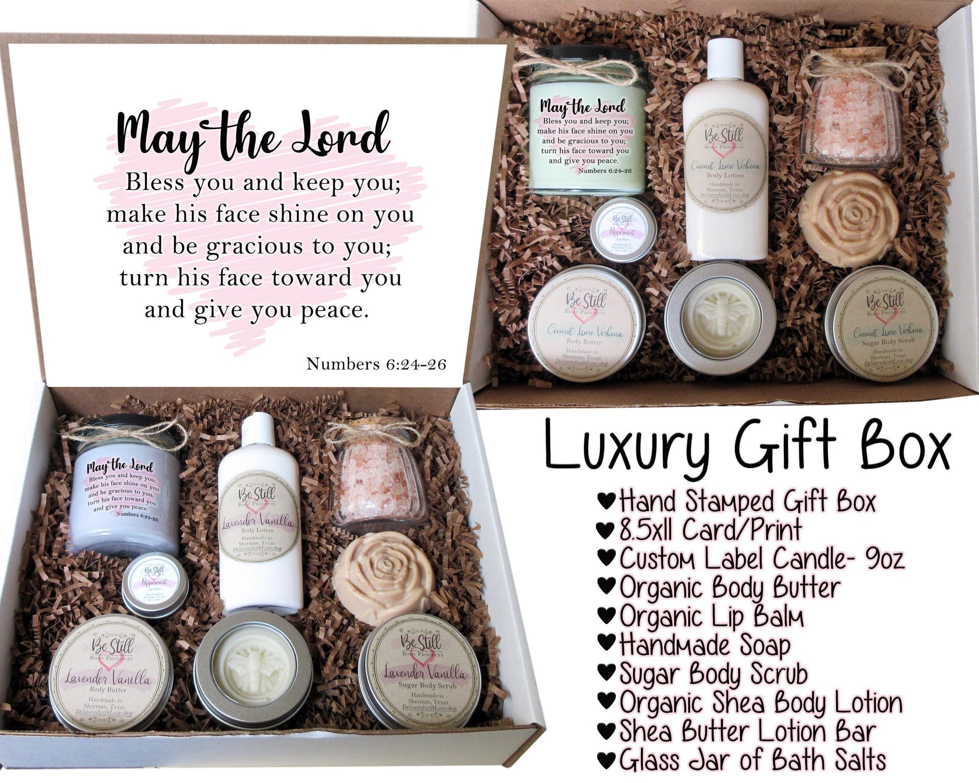 May the Lord Bless You | Numbers 6:24-26 | Christian Gift Box | Self Care Gift Box | Christian Gifts | Personalized Gift Box