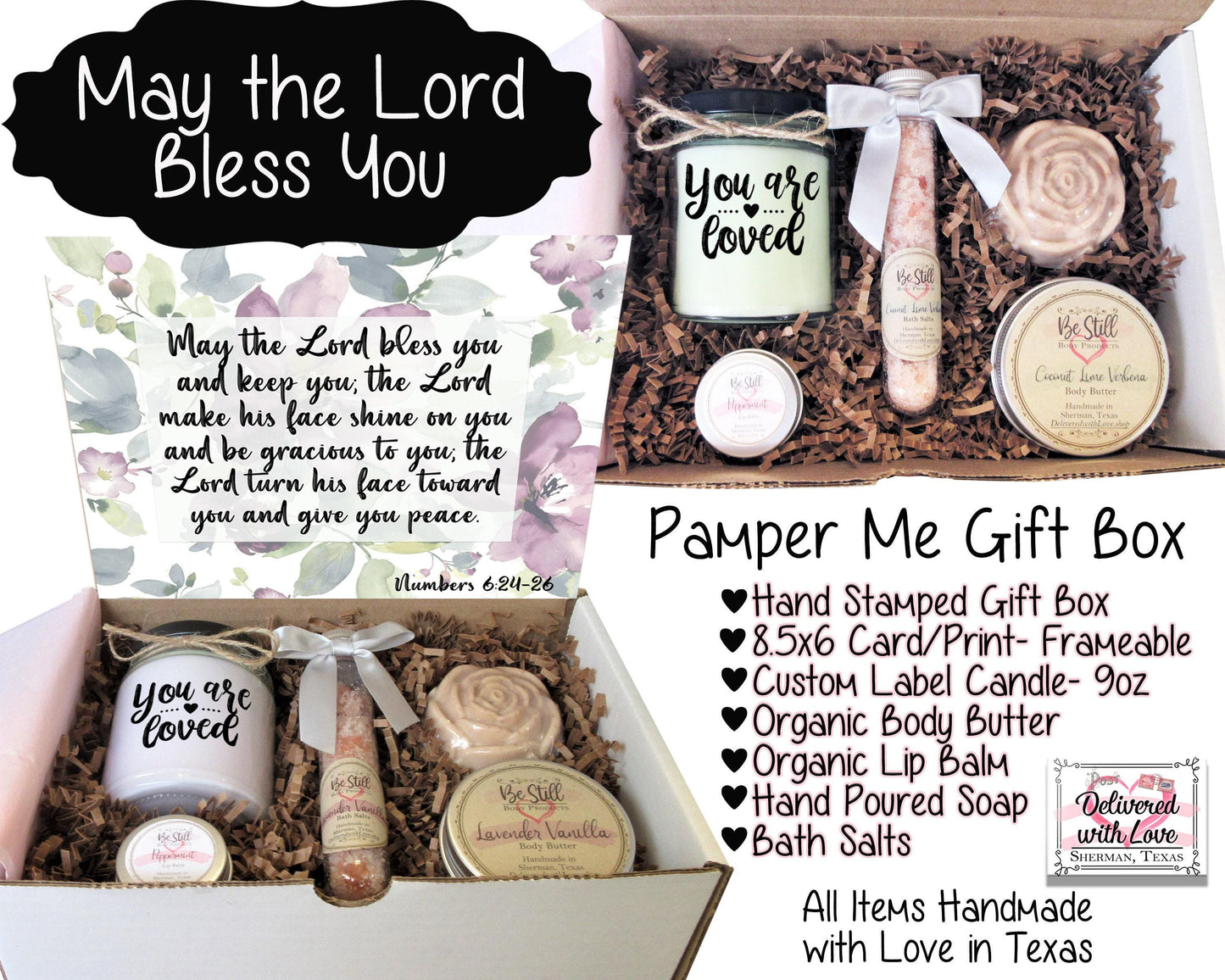 May the Lord Bless You | Numbers 6:24-26 | Christian Gift Box | Self Care Gift Box | Christian Gifts | Personalized Gift Box