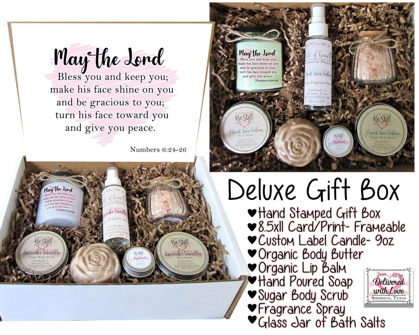 May the Lord Bless You | Numbers 6:24-26 | Christian Gift Box | Self Care Gift Box | Christian Gifts | Personalized Gift Box