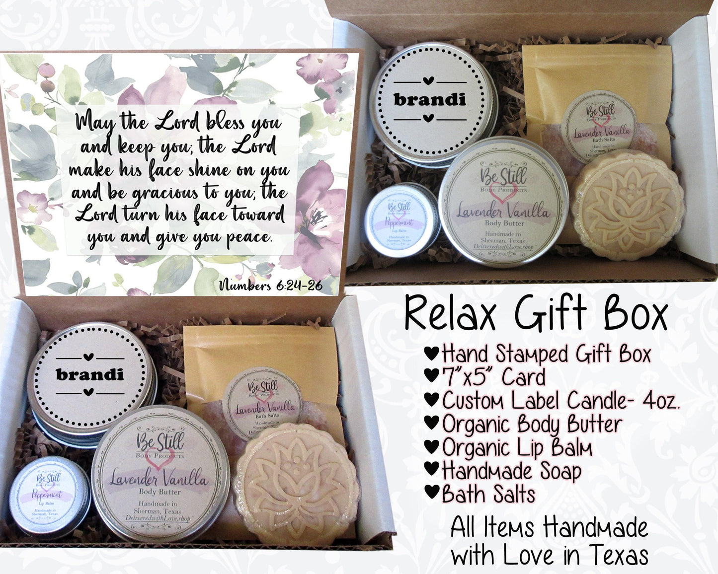 May the Lord Bless You | Numbers 6:24-26 | Christian Gift Box | Self Care Gift Box | Christian Gifts | Personalized Gift Box