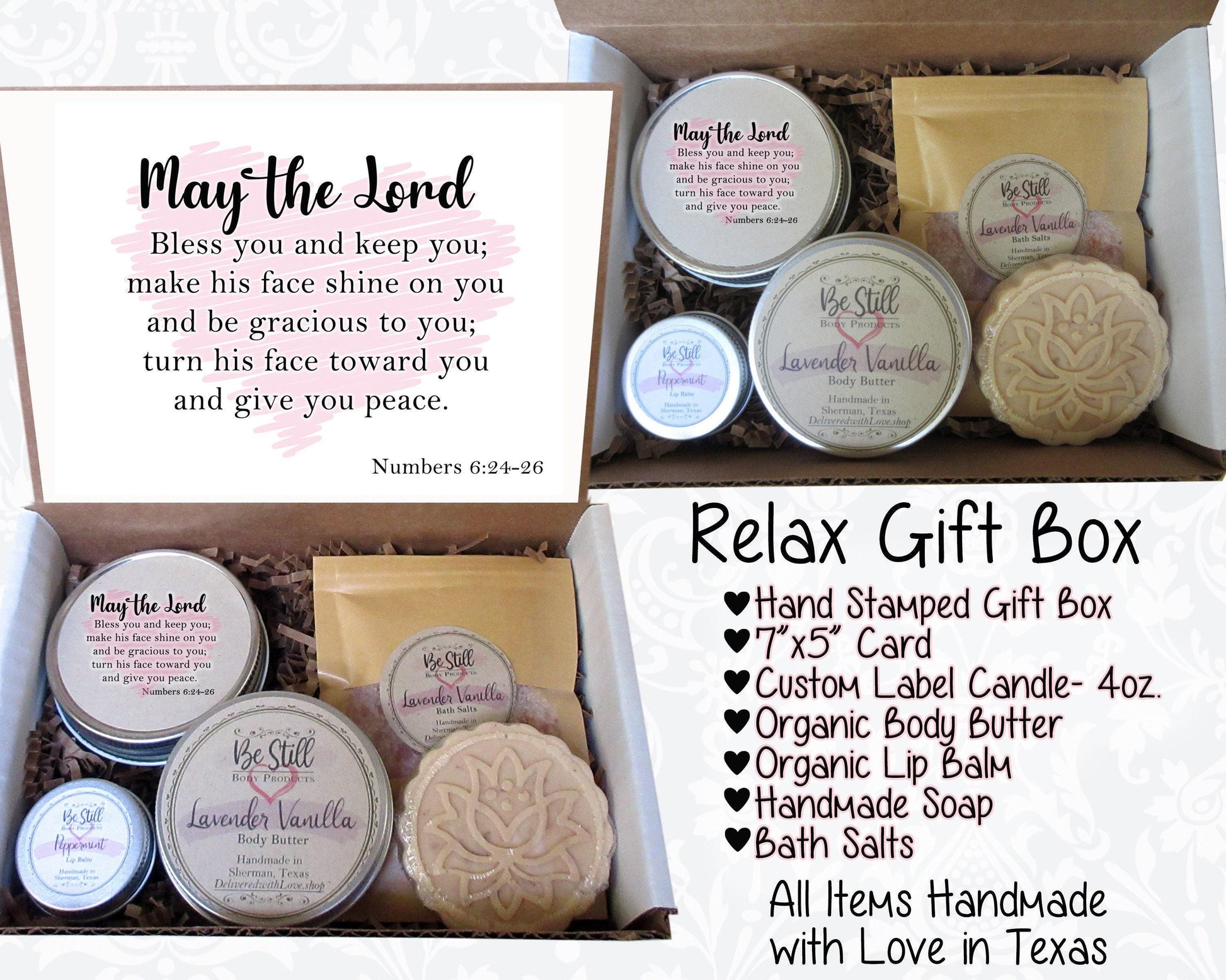 May the Lord Bless You | Numbers 6:24-26 | Christian Gift Box | Self Care Gift Box | Christian Gifts | Personalized Gift Box