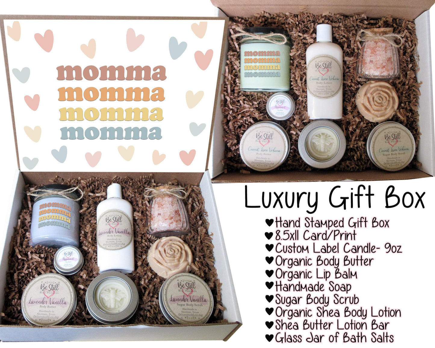 Momma Gift Box | Boho Gift Box | Self Care Gift Box | New Mom Care Package | Mama Spa Gift Box | Gift for Mom, New Mom, Friend
