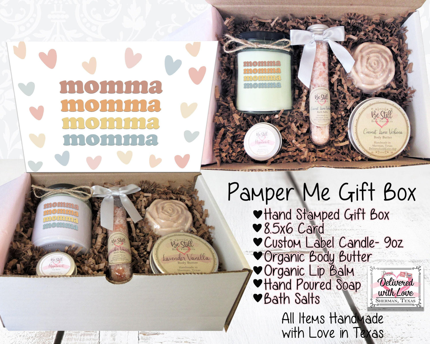 Momma Gift Box | Boho Gift Box | Self Care Gift Box | New Mom Care Package | Mama Spa Gift Box | Gift for Mom, New Mom, Friend