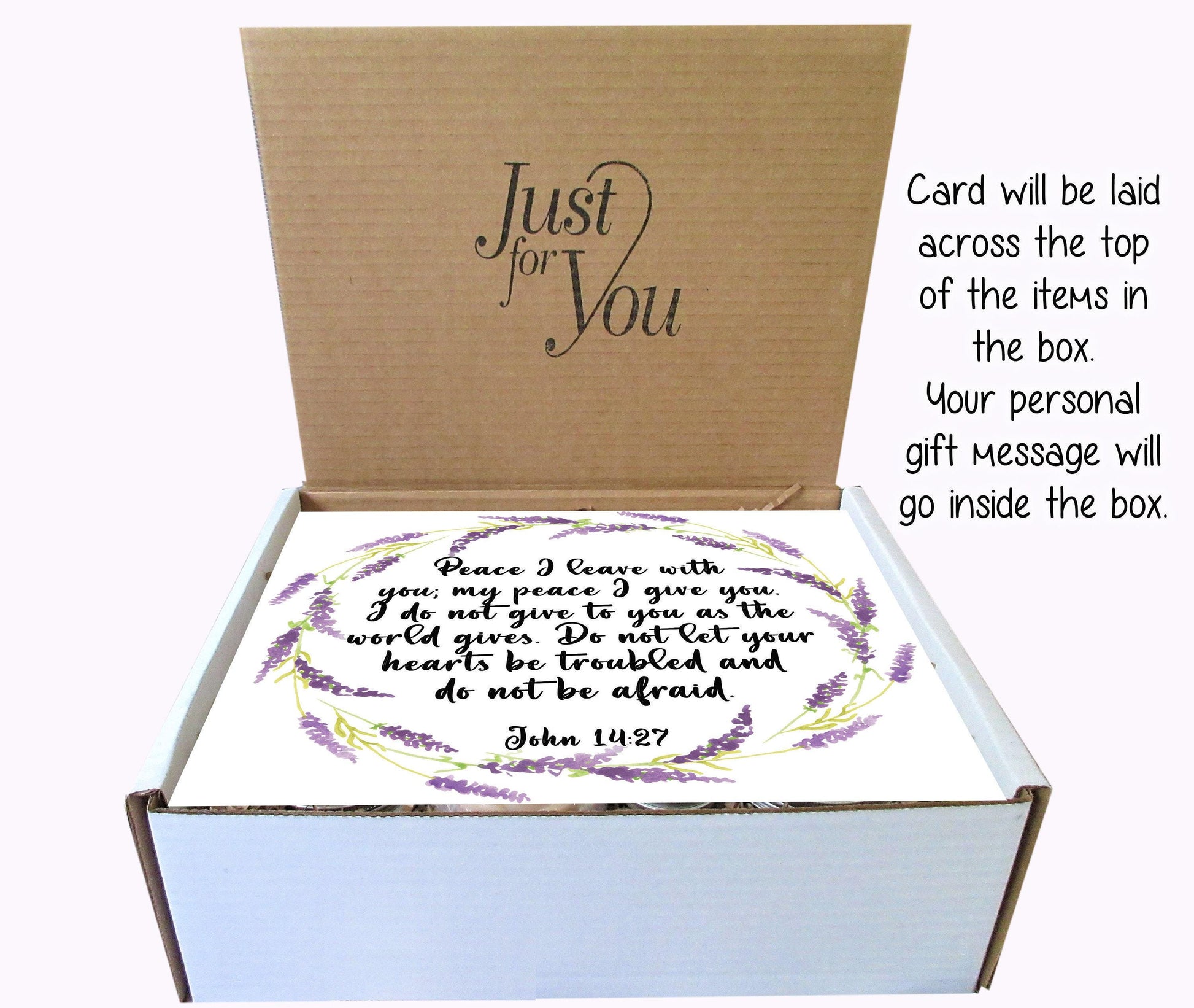 Peace I Leave With You | John 14:27 | Christian Gift Box | Self Care Gift Box | Care Package | Christian Encouragement, Get Well, Sympathy
