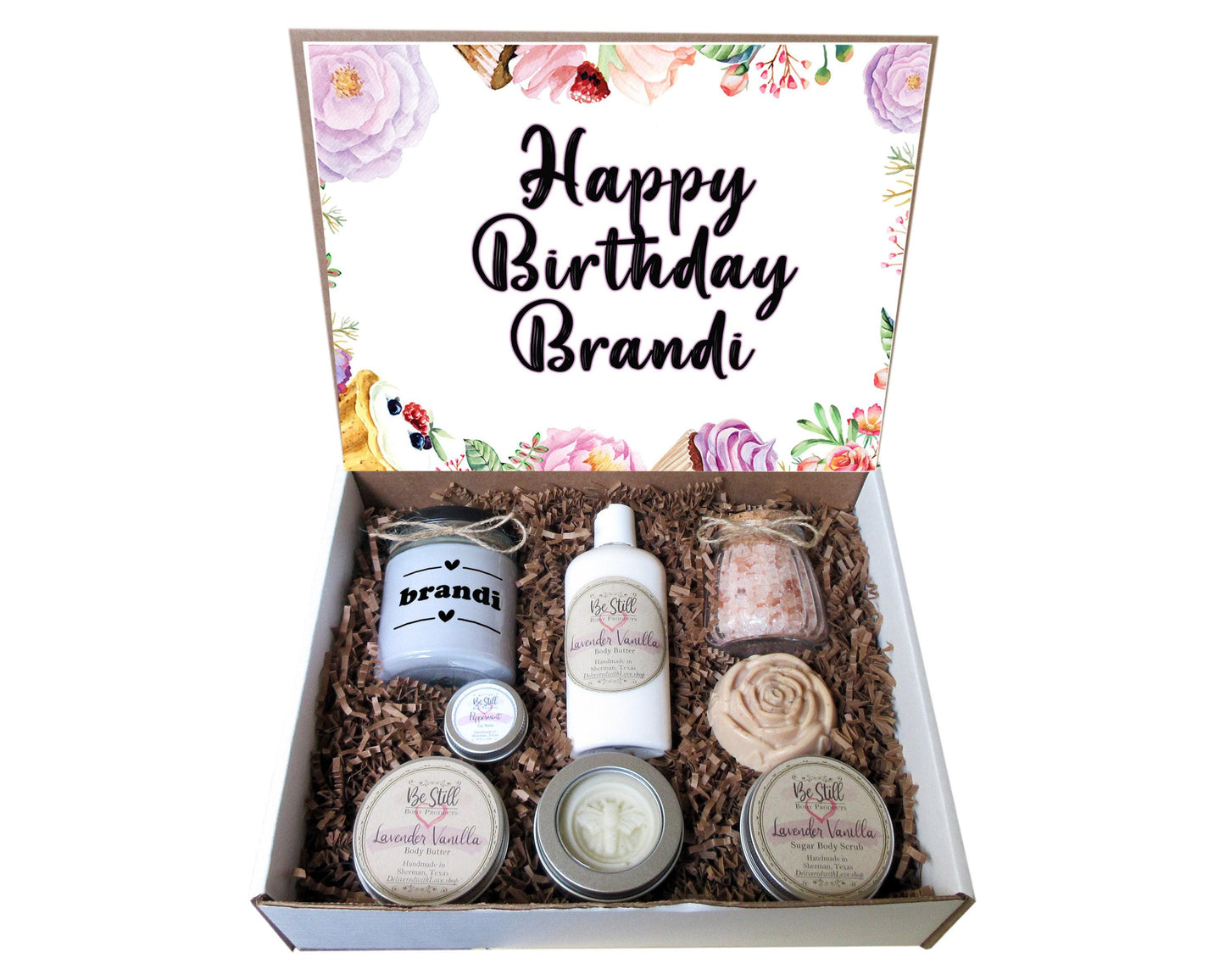 Personalized Birthday Gift Box | Birthday Gift for Her | Self Care Gift Box | Custom Gift Box | Gift for Friend, Daughter, Client, Coworker