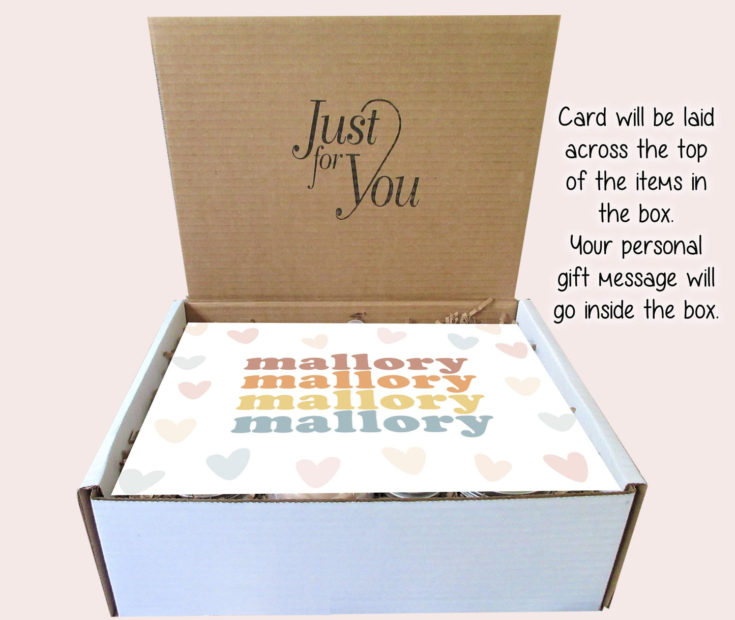 Personalized Gift | Spa Gift Box | Retro Stacked Name | Self Care Gift Box | Friend Care Package | Birthday, Congrats, Thank You, Love You