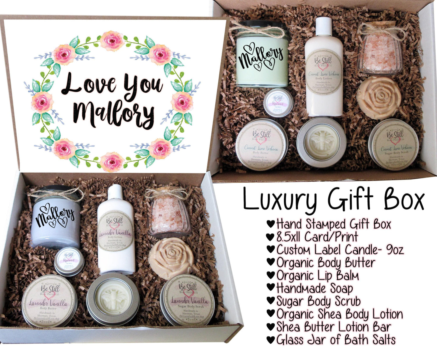Personalized Gifts For Her, Gift Box For Women, Best Friend Birthday Gifts, Self Care Box, Thinking Of You Care Package, Thank You Gift Box