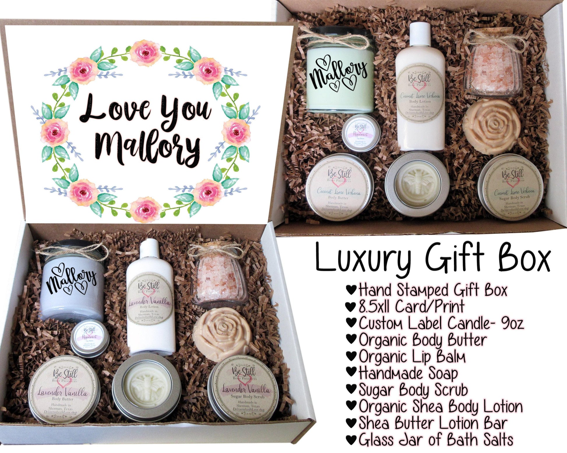 Personalized Gifts For Her, Gift Box For Women, Best Friend Birthday Gifts, Self Care Box, Thinking Of You Care Package, Thank You Gift Box