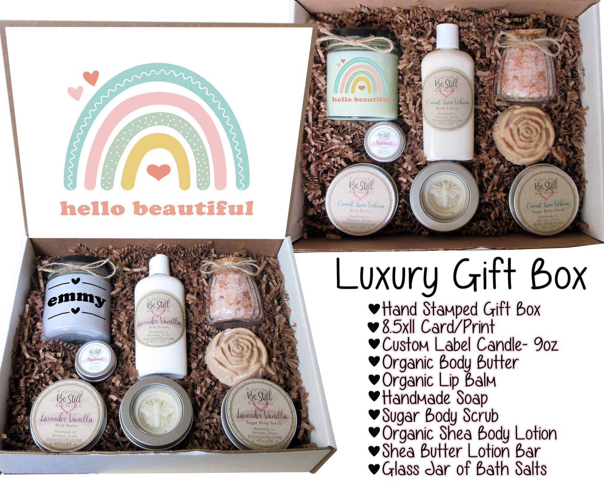 Personalized Gifts For Her, Gift Box For Women, Best Friend Birthday Gifts, Self Care Box, Thinking Of You Care Package, Thank You Gift Box