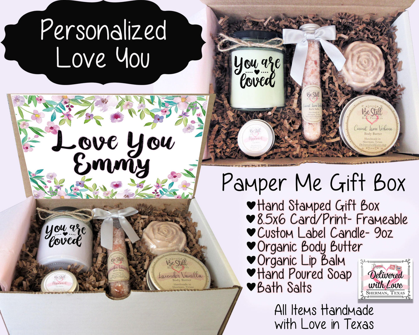 Personalized Gifts For Her, Gift Box For Women, Best Friend Birthday Gifts, Self Care Box, Thinking Of You Care Package, Thank You Gift Box