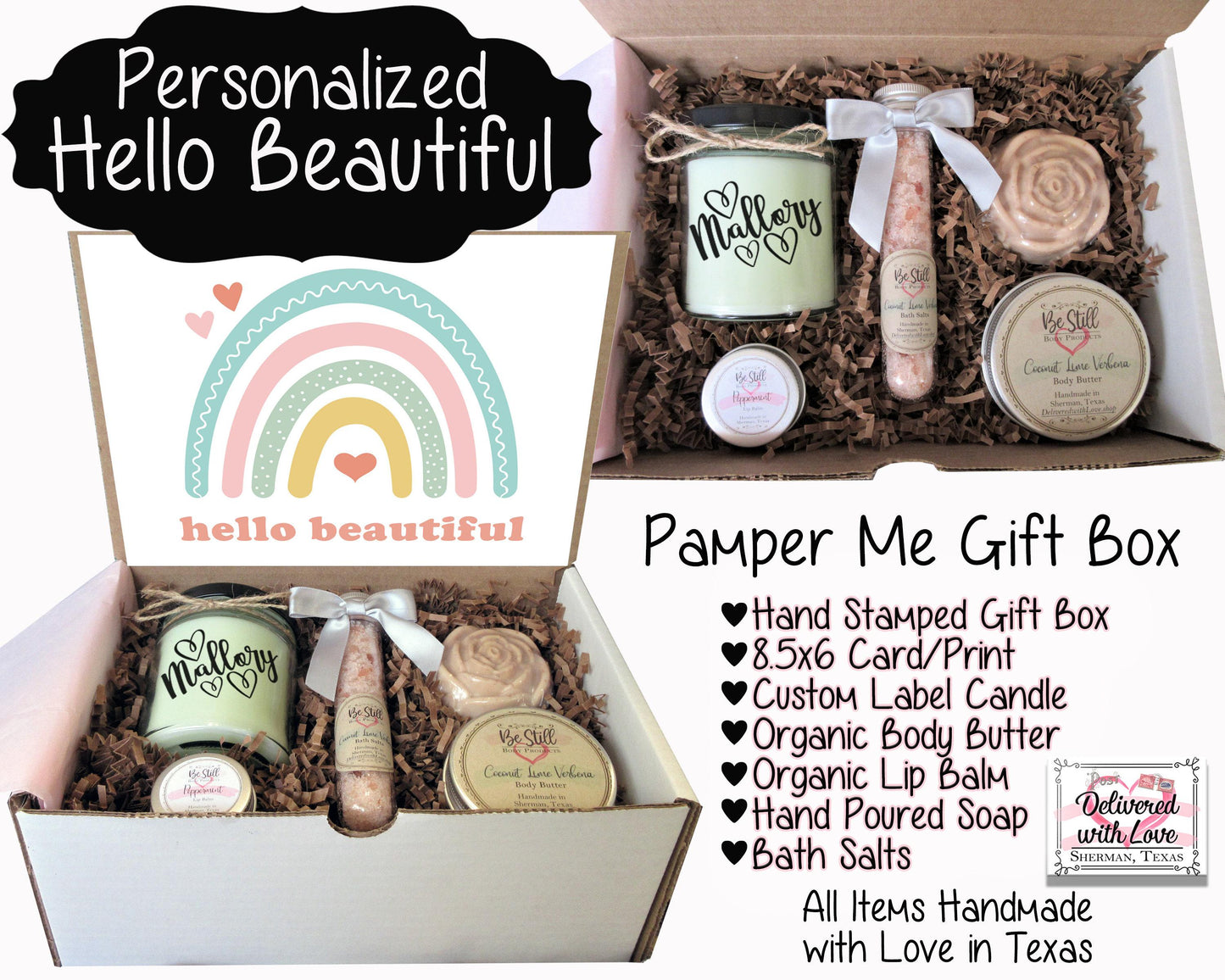 Personalized Gifts For Her, Gift Box For Women, Best Friend Birthday Gifts, Self Care Box, Thinking Of You Care Package, Thank You Gift Box