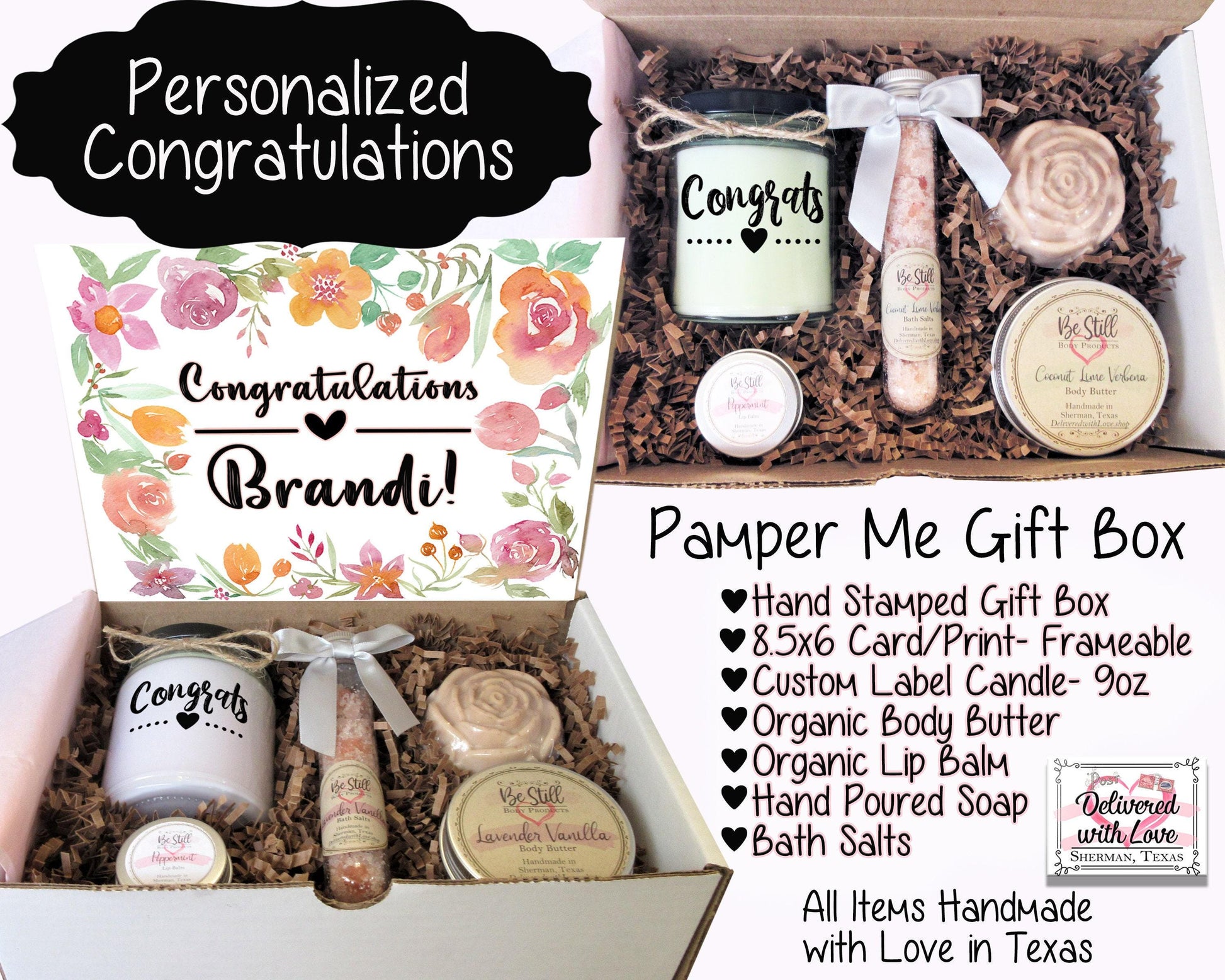 Personalized Gifts For Her, Gift Box For Women, Best Friend Birthday Gifts, Self Care Box, Thinking Of You Care Package, Thank You Gift Box