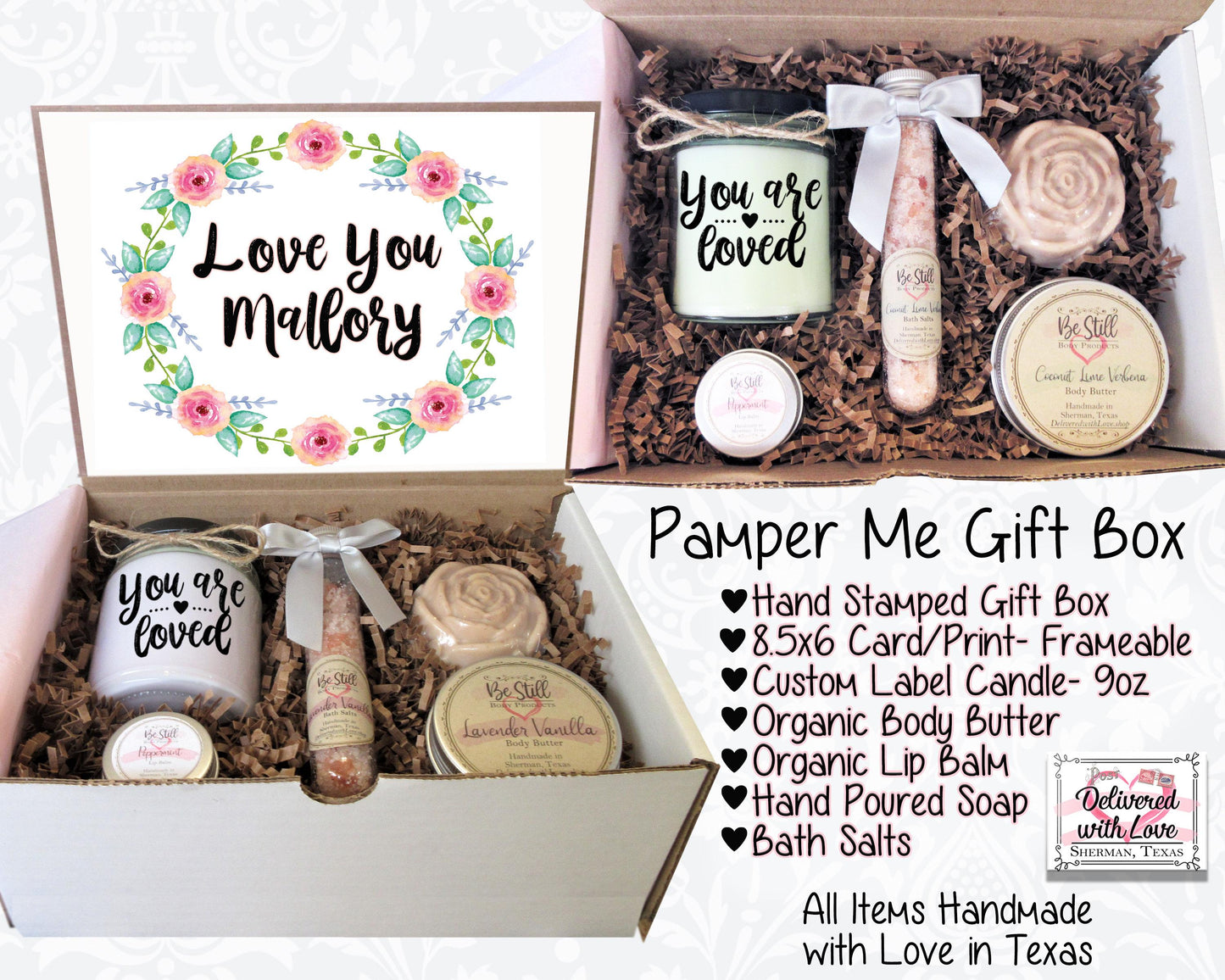 Personalized Gifts For Her, Gift Box For Women, Best Friend Birthday Gifts, Self Care Box, Thinking Of You Care Package, Thank You Gift Box