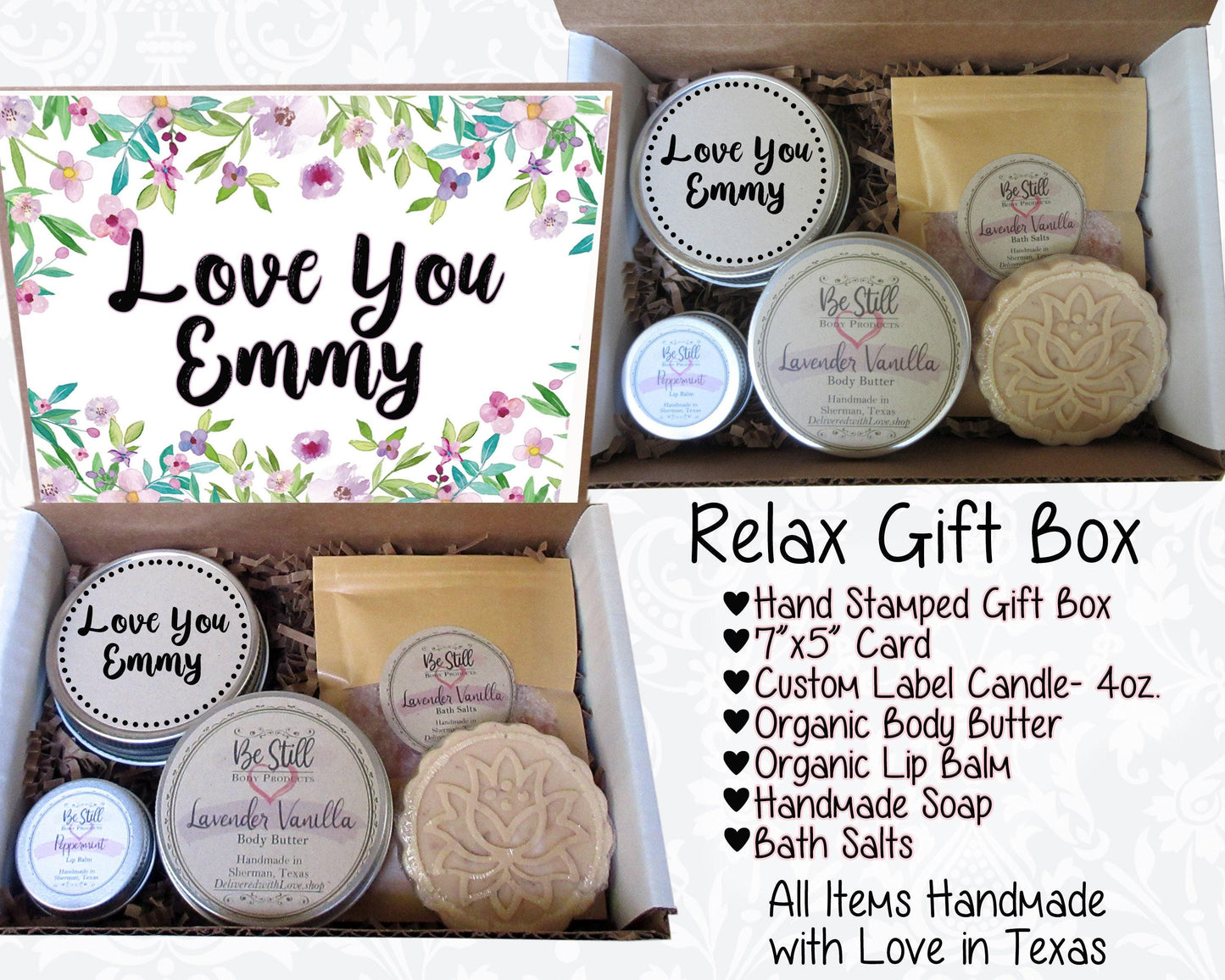 Personalized Gifts For Her, Gift Box For Women, Best Friend Birthday Gifts, Self Care Box, Thinking Of You Care Package, Thank You Gift Box