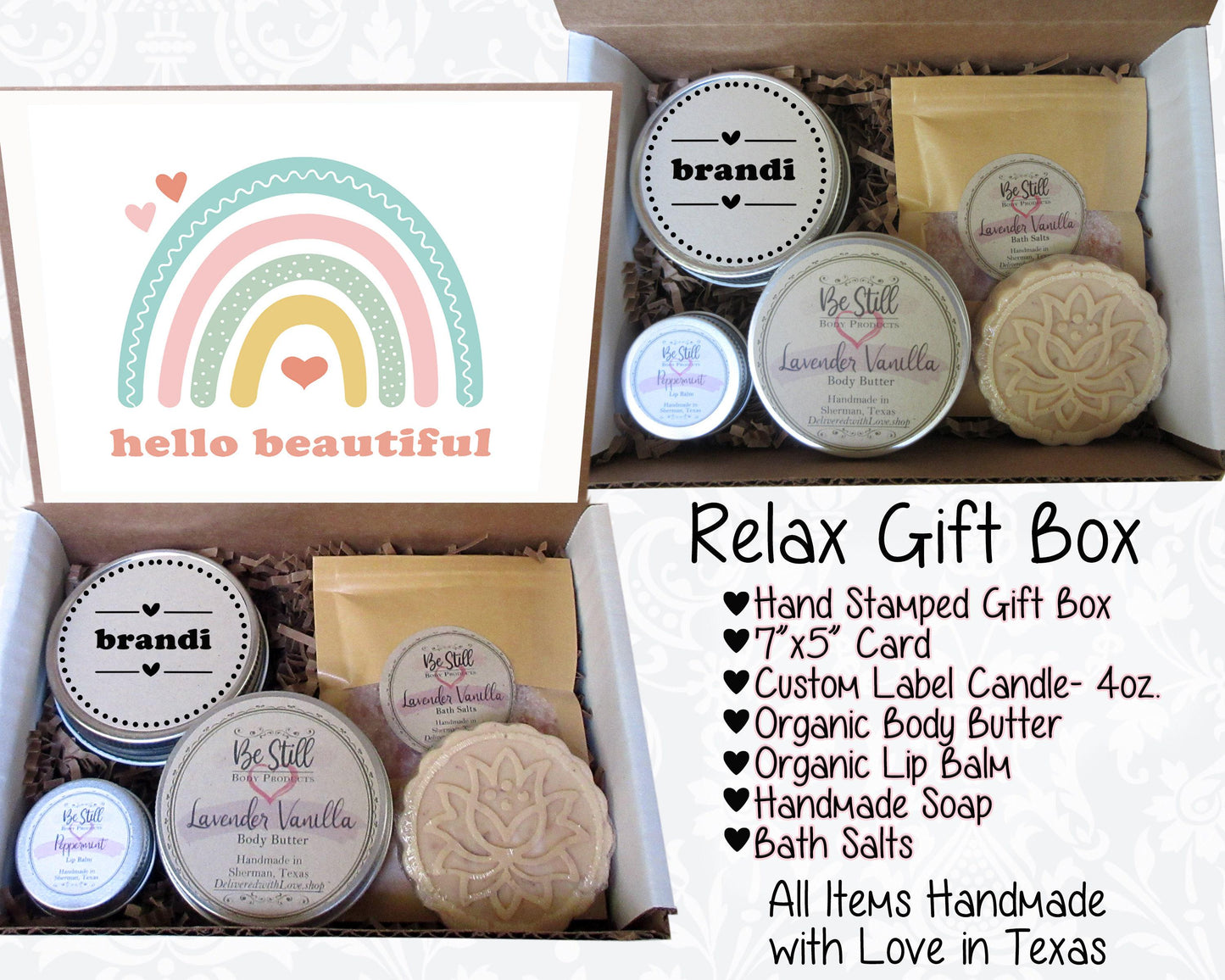 Personalized Gifts For Her, Gift Box For Women, Best Friend Birthday Gifts, Self Care Box, Thinking Of You Care Package, Thank You Gift Box