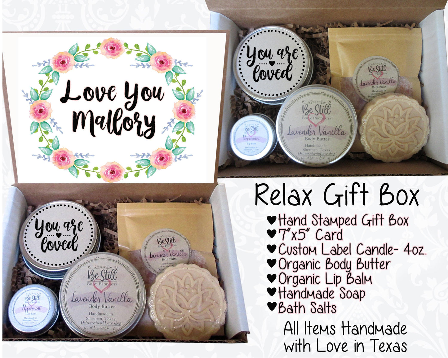 Personalized Gifts For Her, Gift Box For Women, Best Friend Birthday Gifts, Self Care Box, Thinking Of You Care Package, Thank You Gift Box