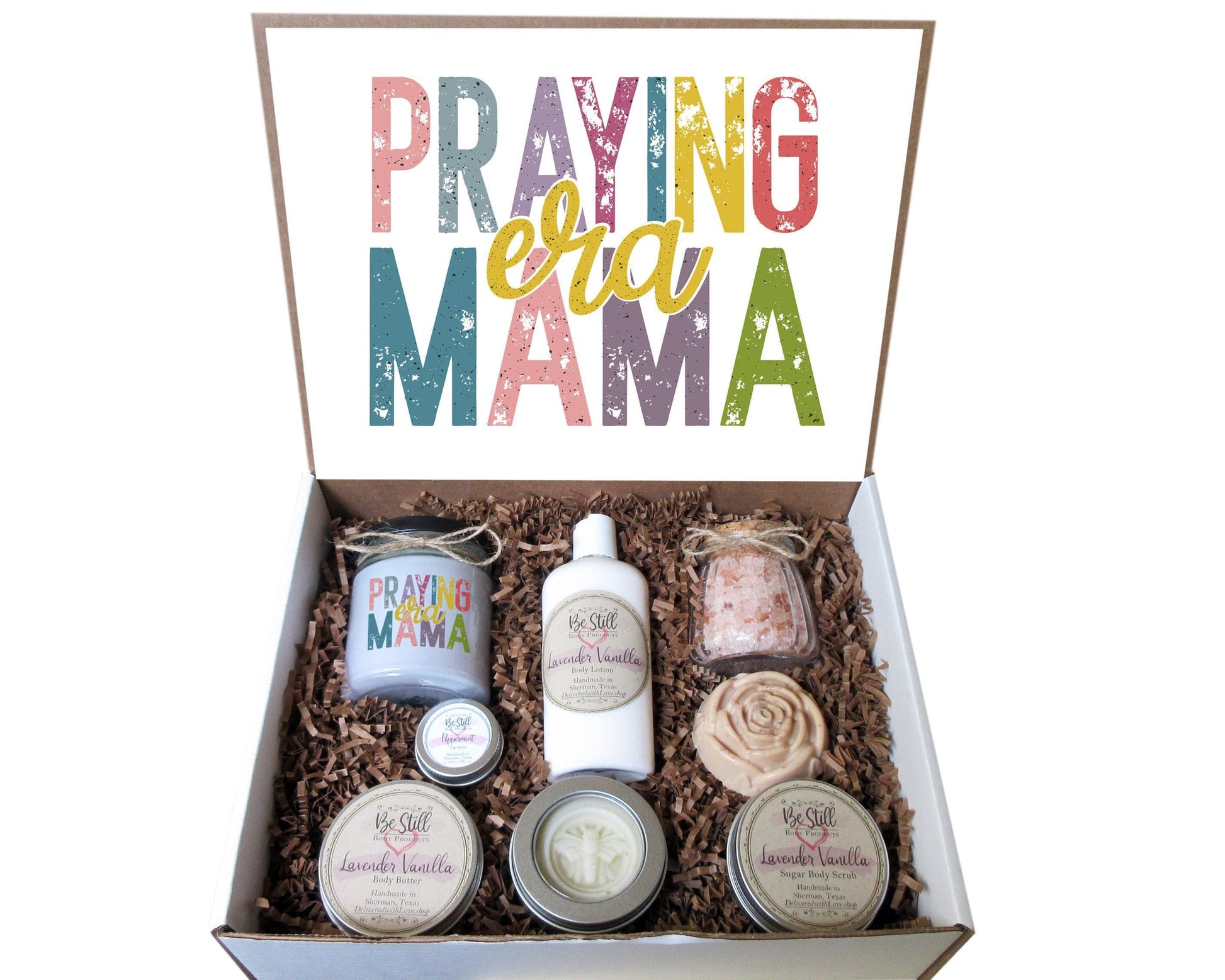 Praying Mama Era Gift Box | Mother's Day Gift | Care Package for Her | Self Care Gift Box | Gift for Mom | Spa Gift Box | Custom Gift Box
