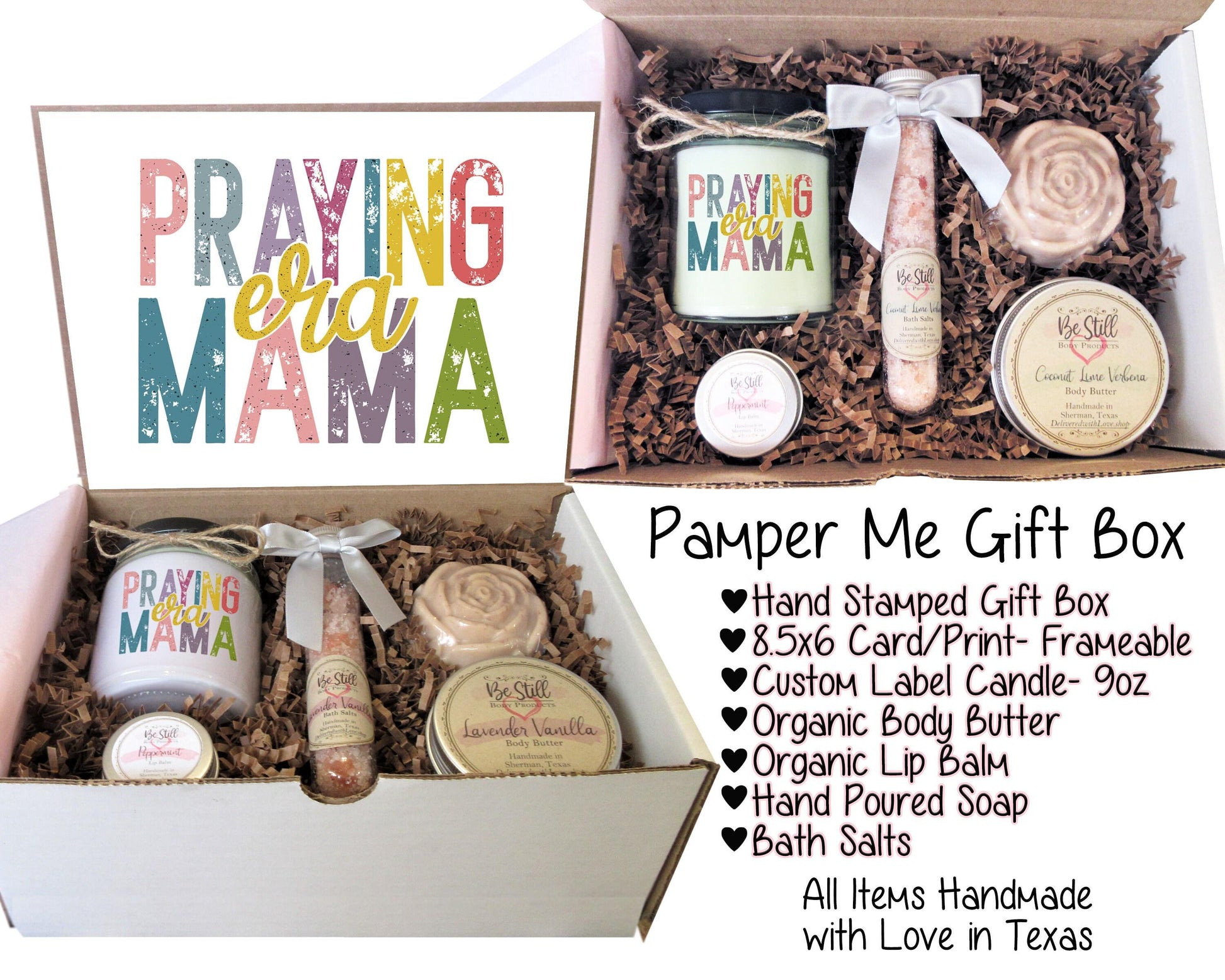 Praying Mama Era Gift Box | Mother's Day Gift | Care Package for Her | Self Care Gift Box | Gift for Mom | Spa Gift Box | Custom Gift Box