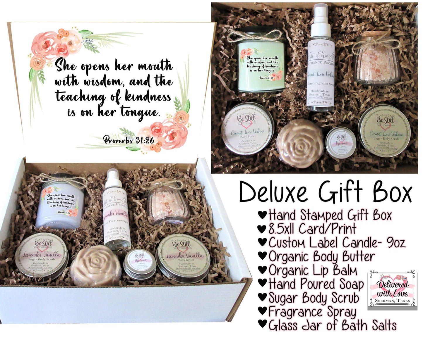 Proverbs 31 Christian Gift Box | Mother's Day Gift Box | Self Care Gift Box | Mom Gift | Care Package for Her | Christian Care Package