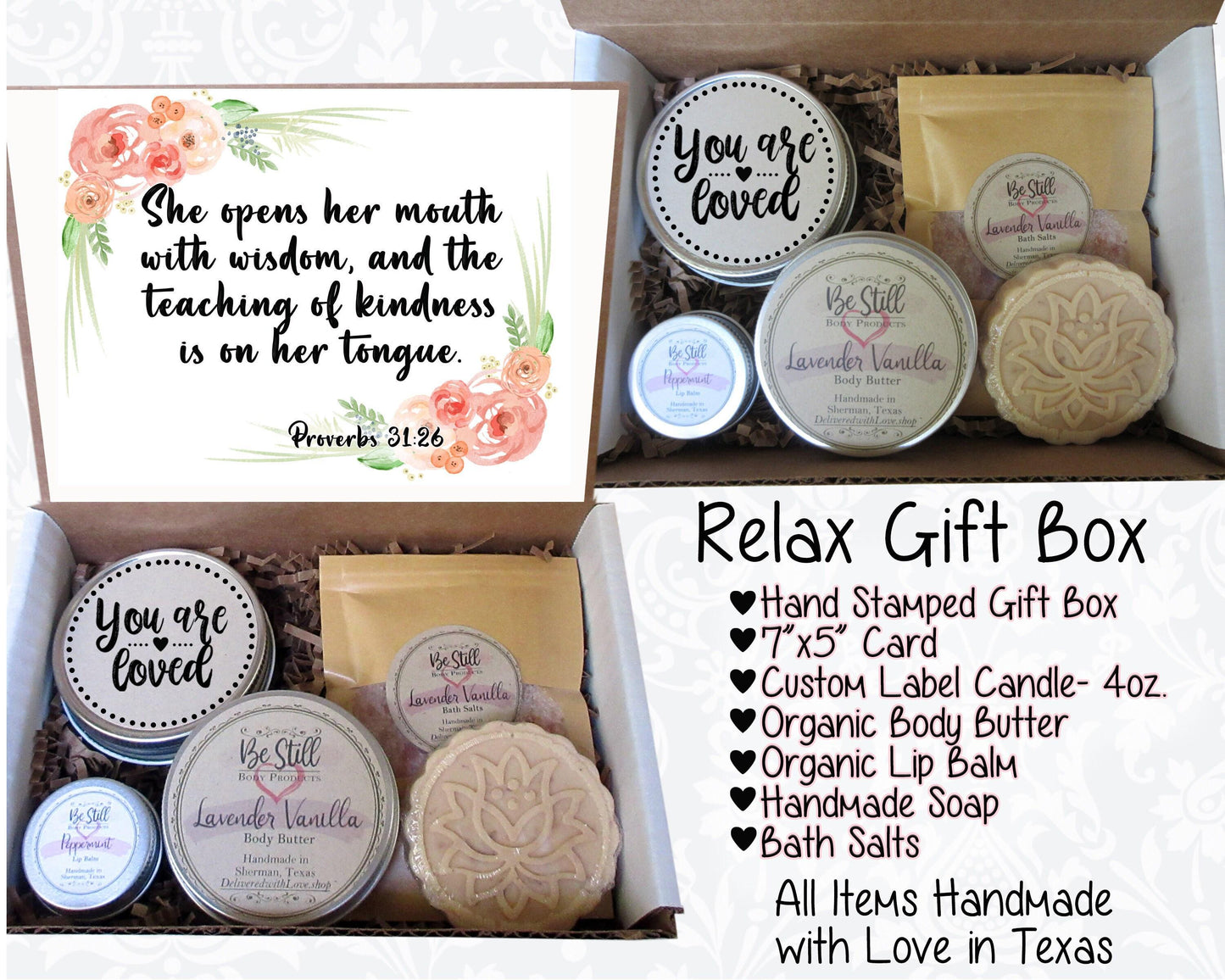 Proverbs 31 Christian Gift Box | Mother's Day Gift Box | Self Care Gift Box | Mom Gift | Care Package for Her | Christian Care Package